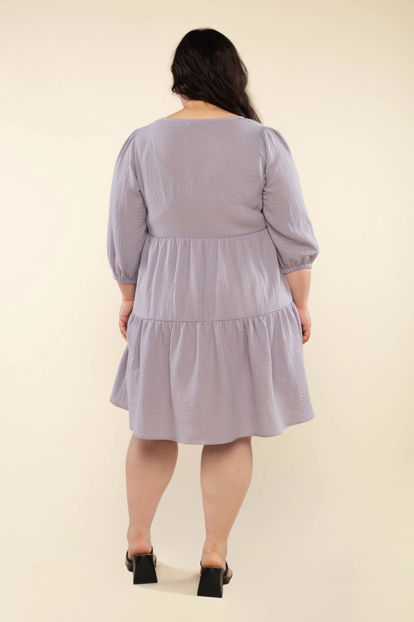 Cotton Gauze Tiered Dress
