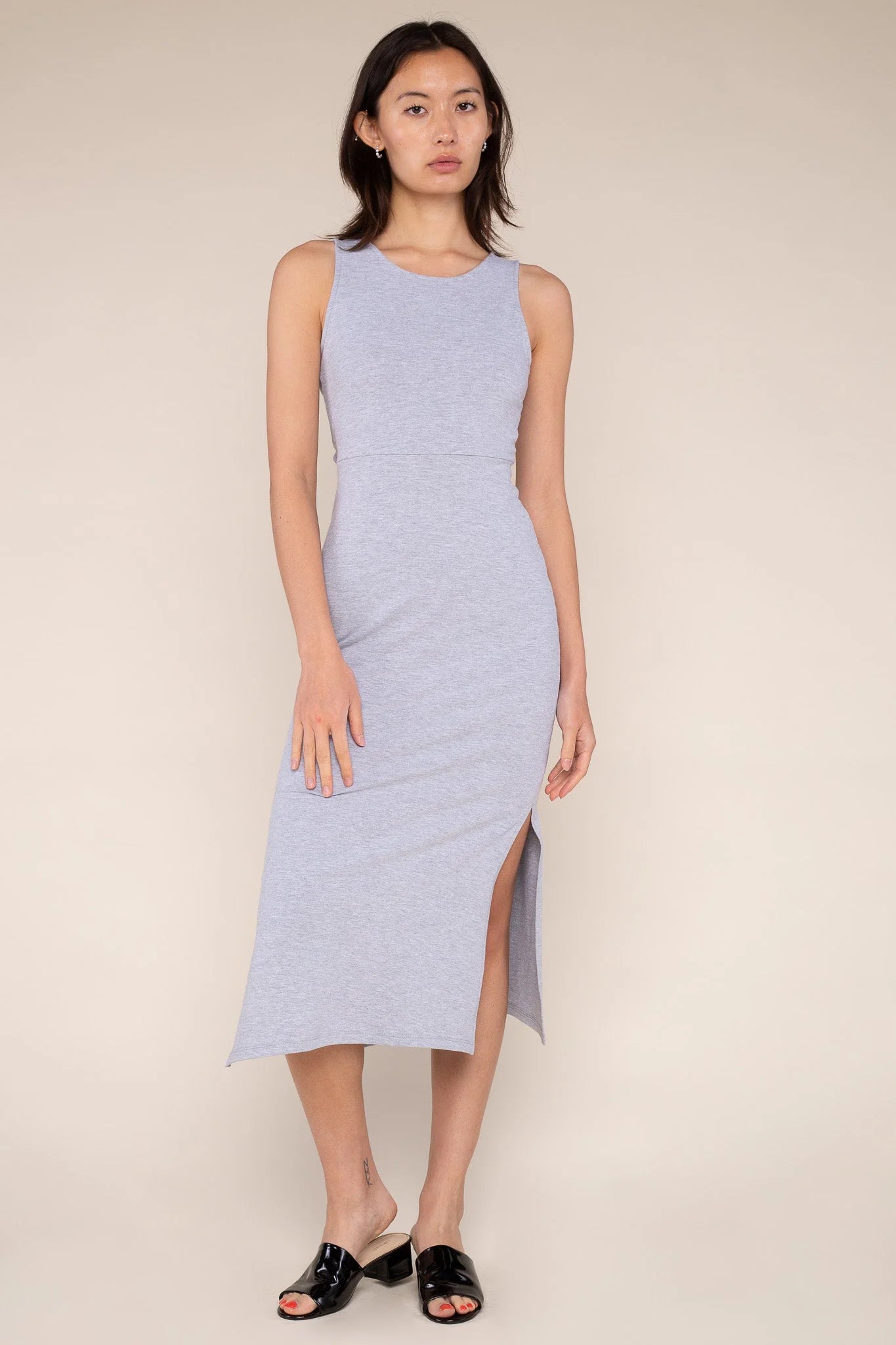 Reversible Twist Jersey Dress