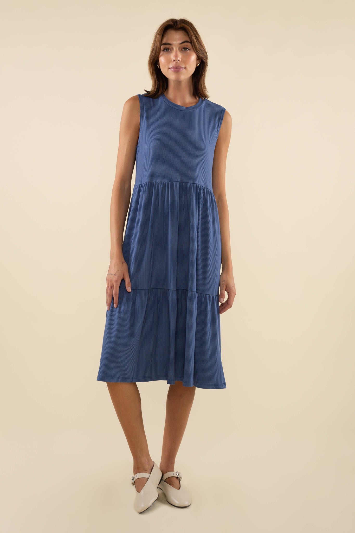 Sleeveless Rib Dress