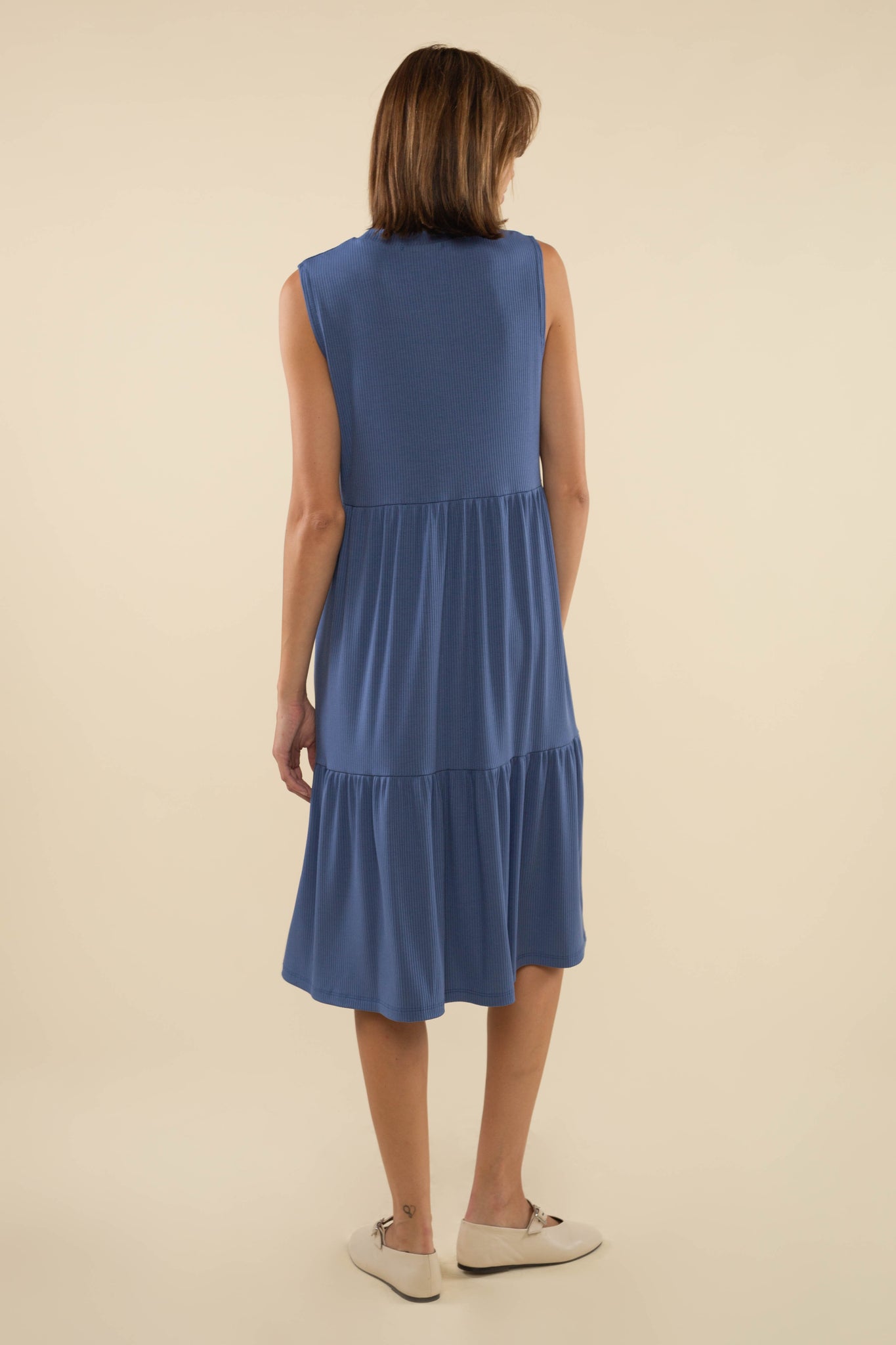 Sleeveless Rib Dress