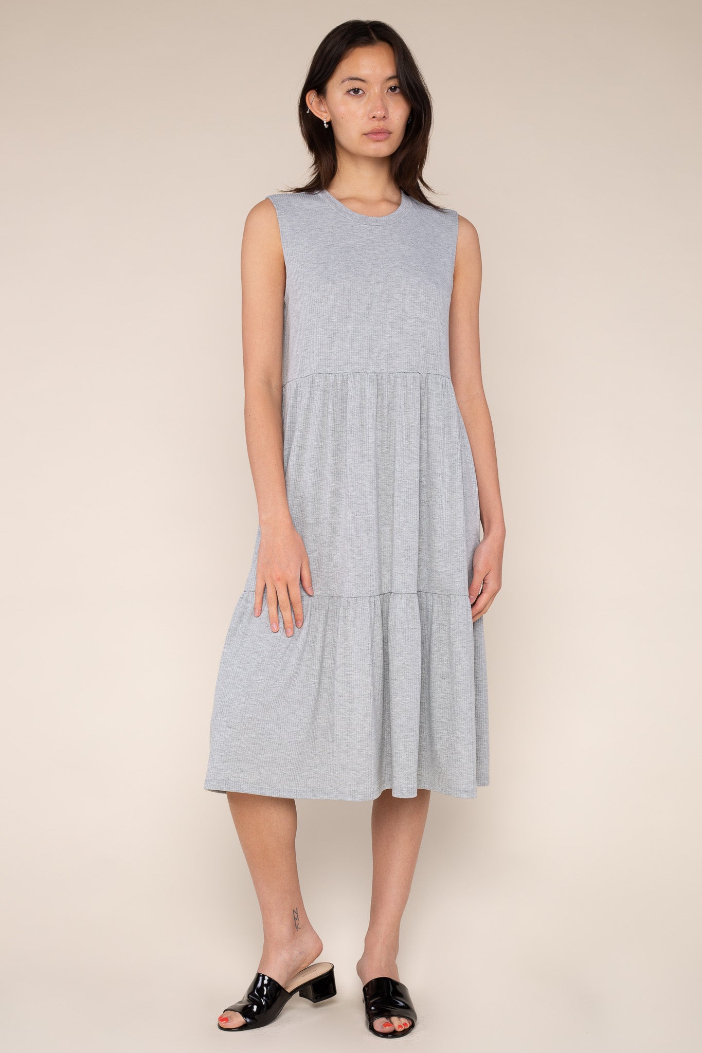 Sleeveless Rib Dress