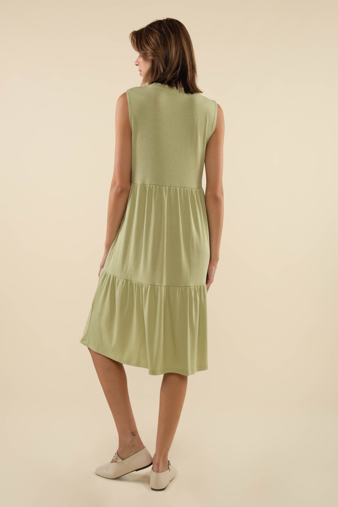 Sleeveless Rib Dress