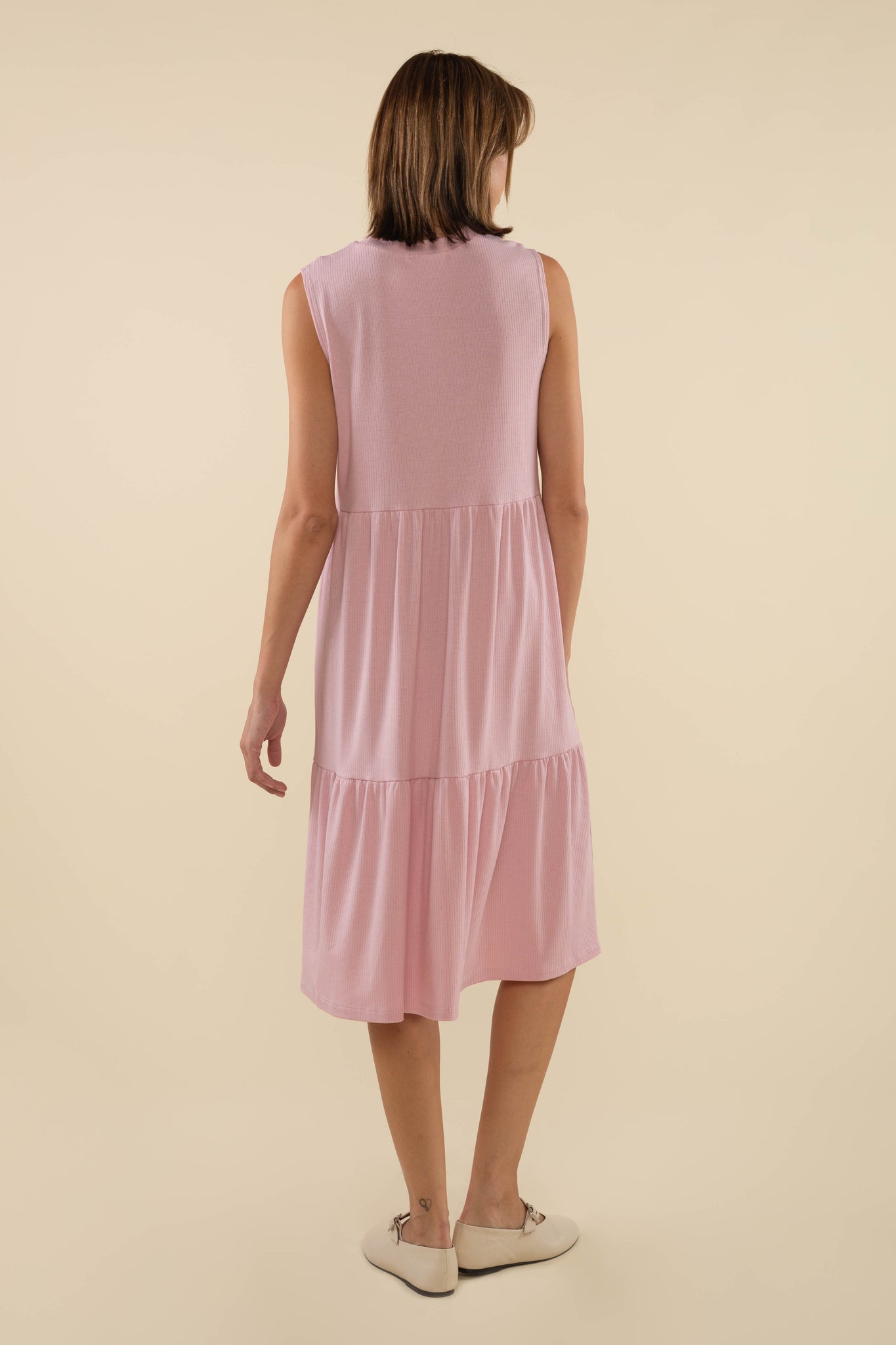 Sleeveless Rib Dress