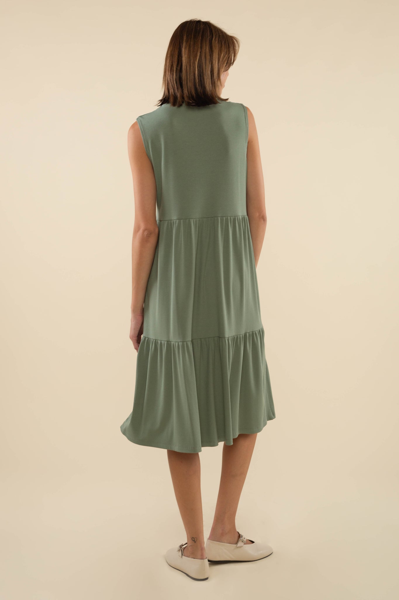 Sleeveless Rib Dress