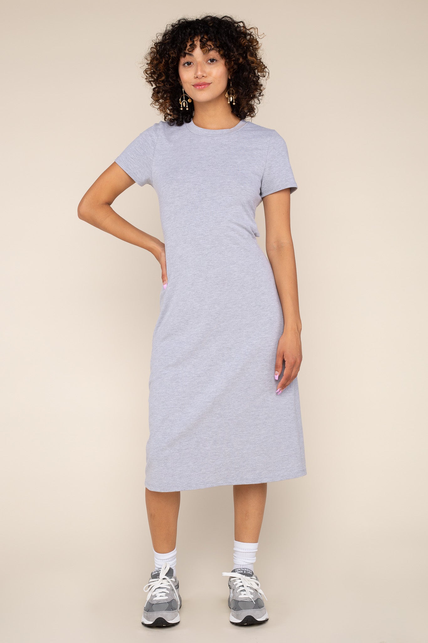 Twist Back Jersey Dress