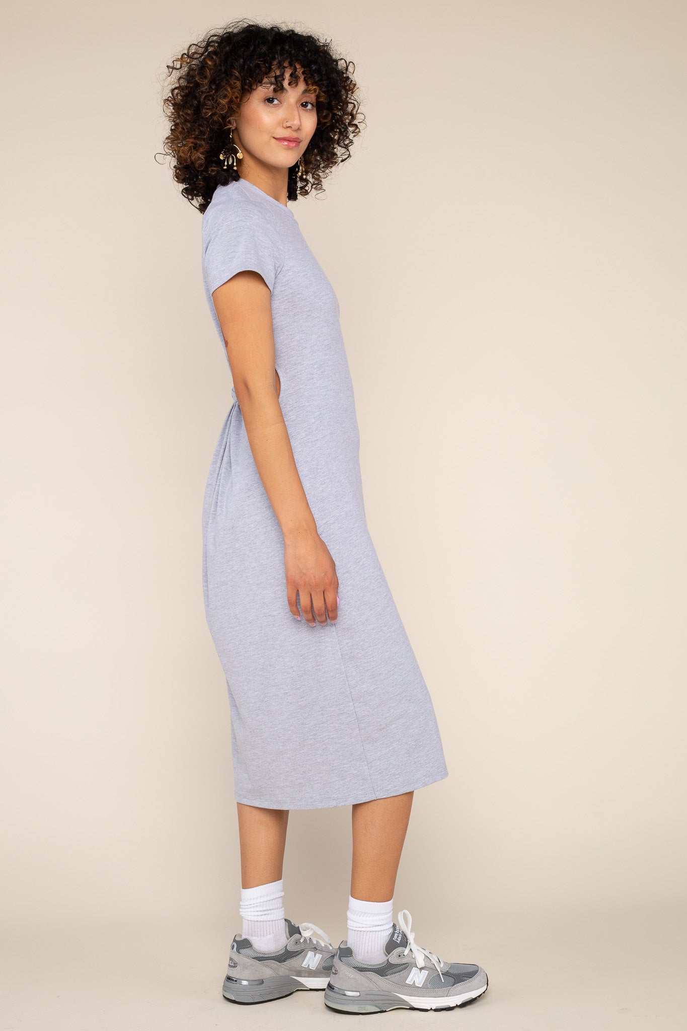 Twist Back Jersey Dress