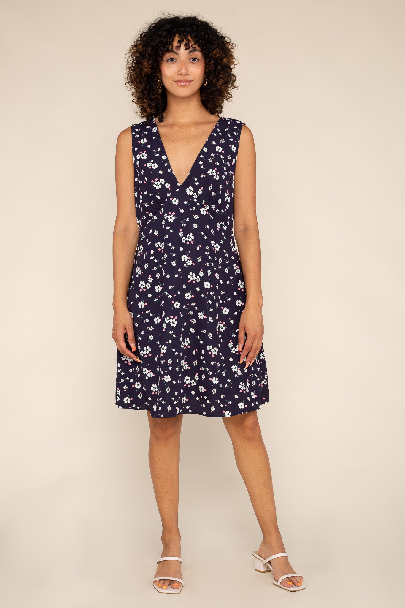 V-Neck Mini Dress