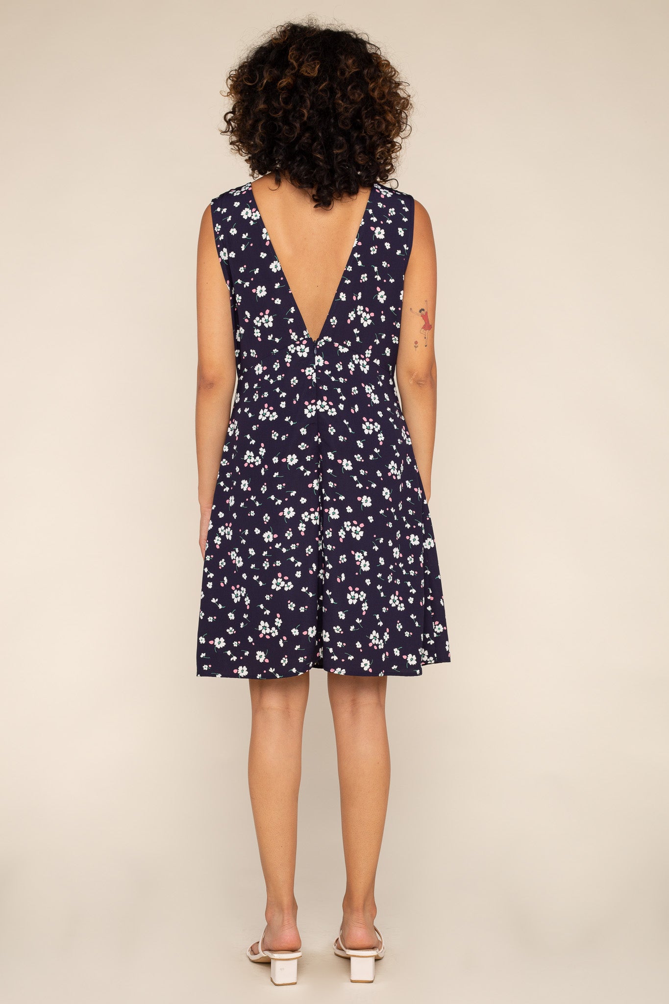 V-Neck Mini Dress