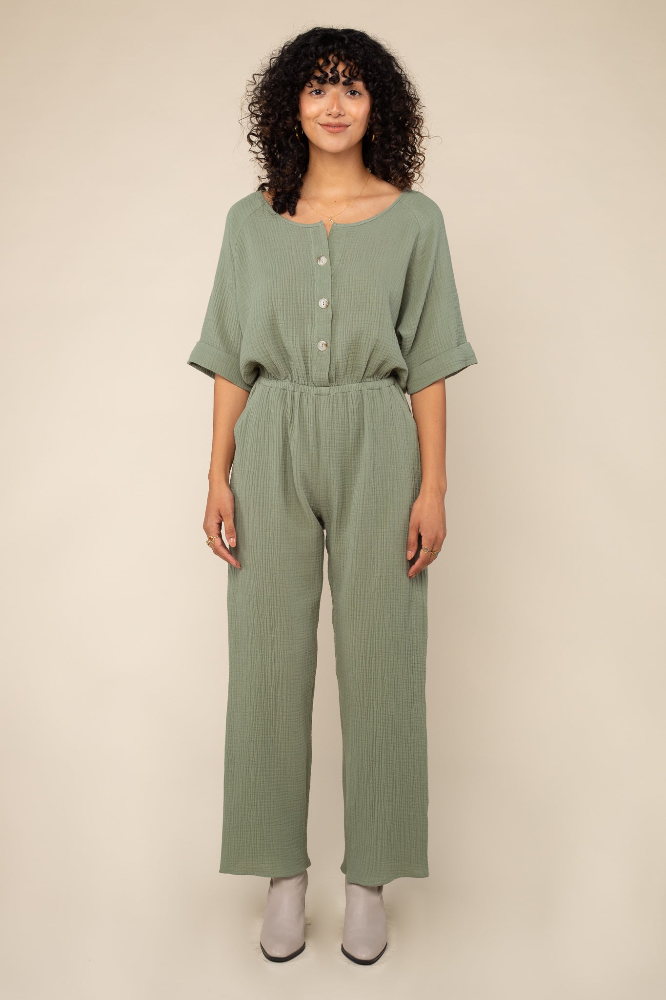 Cotton Gauze Jumpsuit