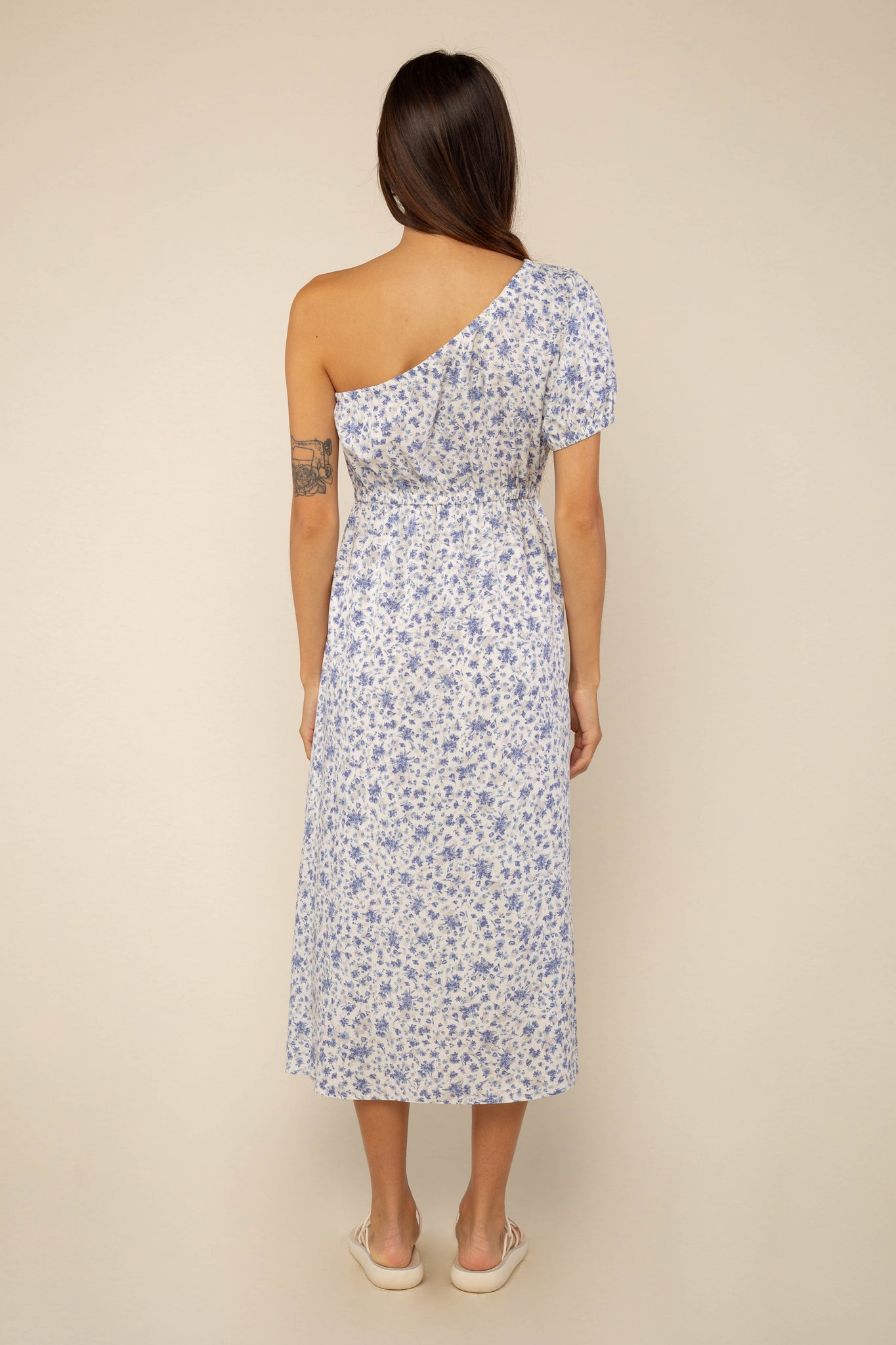Floral One Shoulder Dress