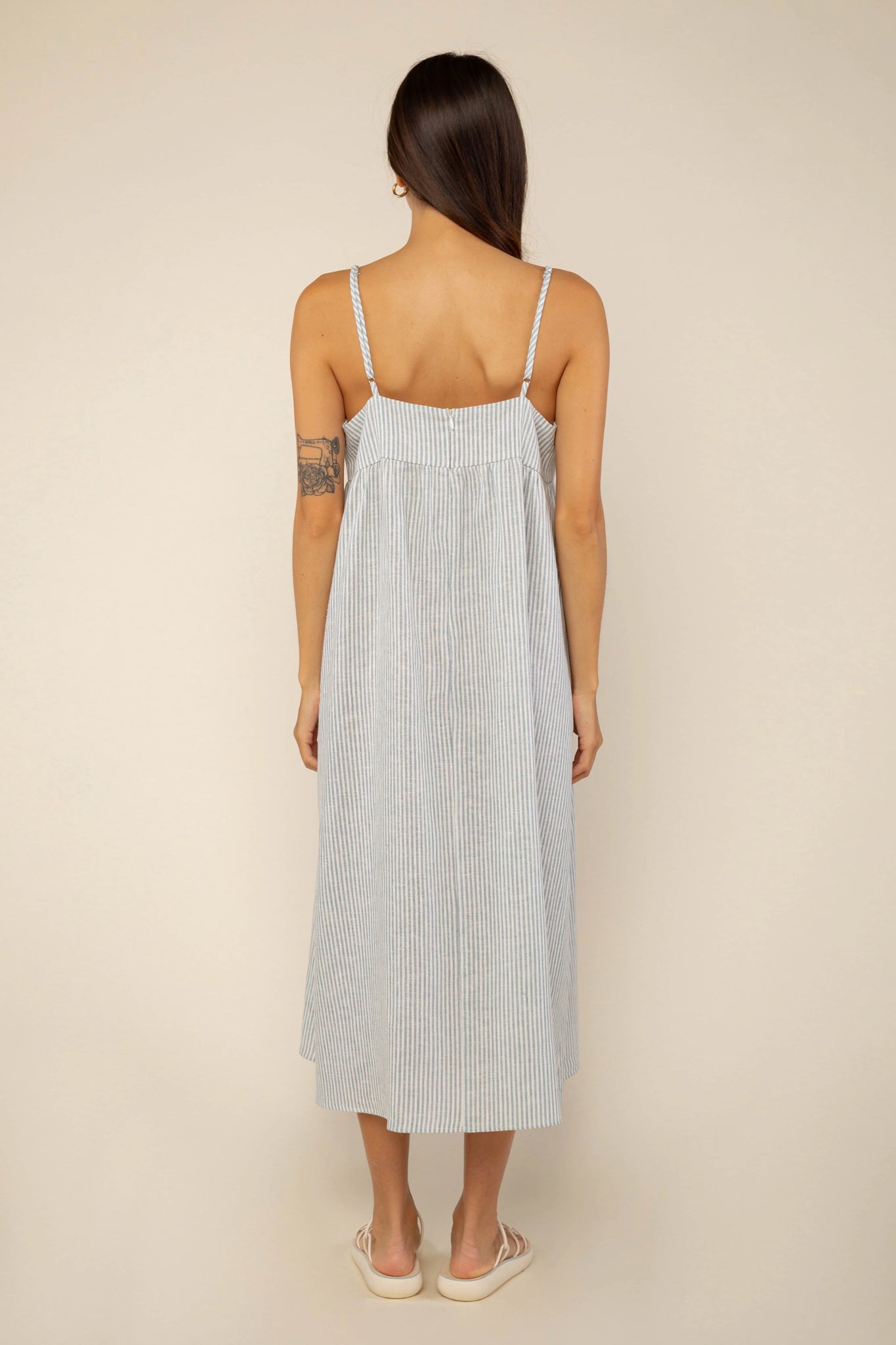 Linen Striped Dress