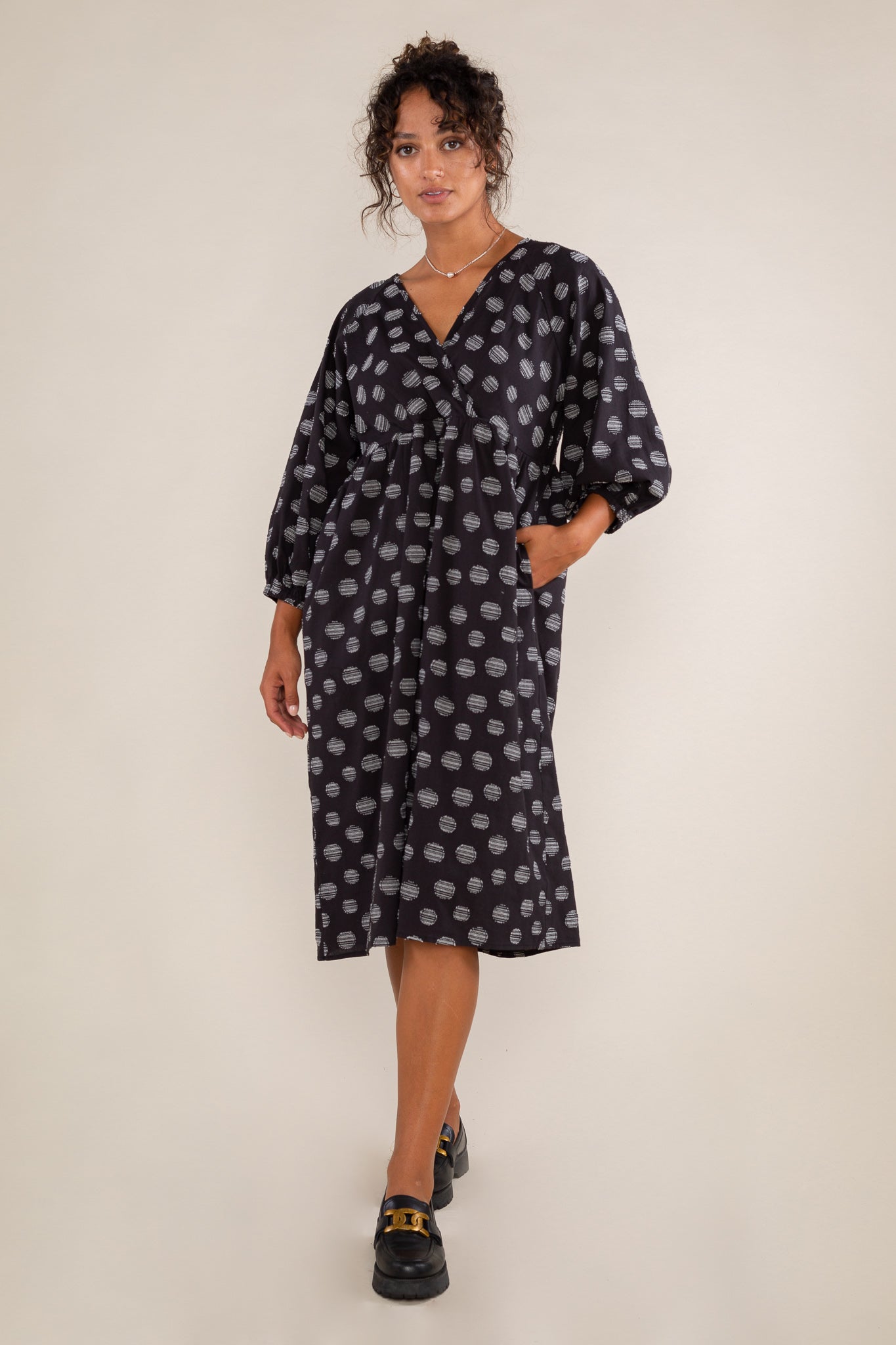 Dot Crossover Dress