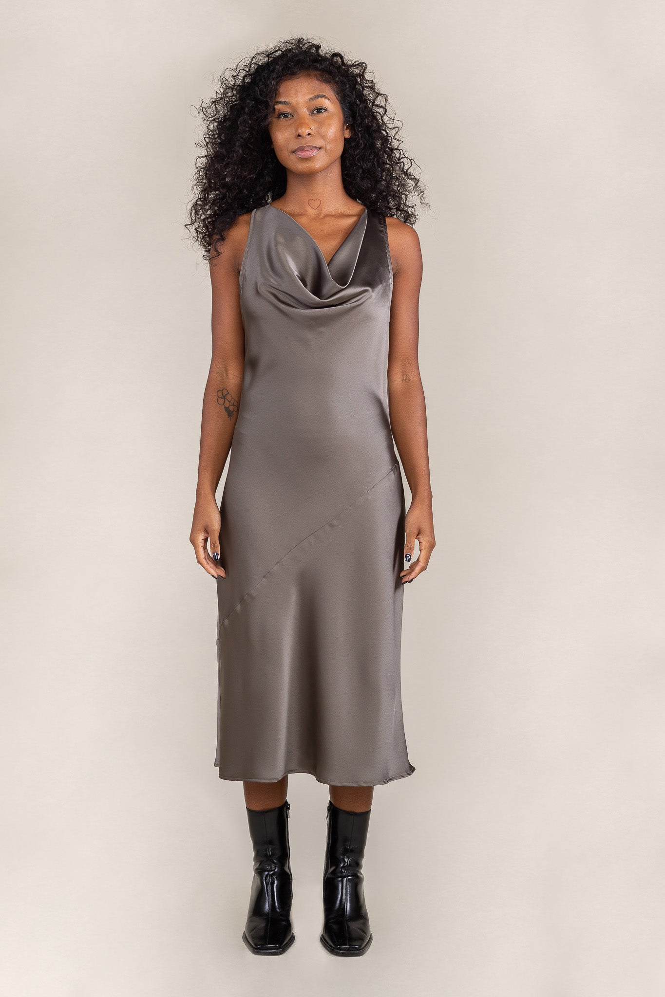 Satin Bias Dress