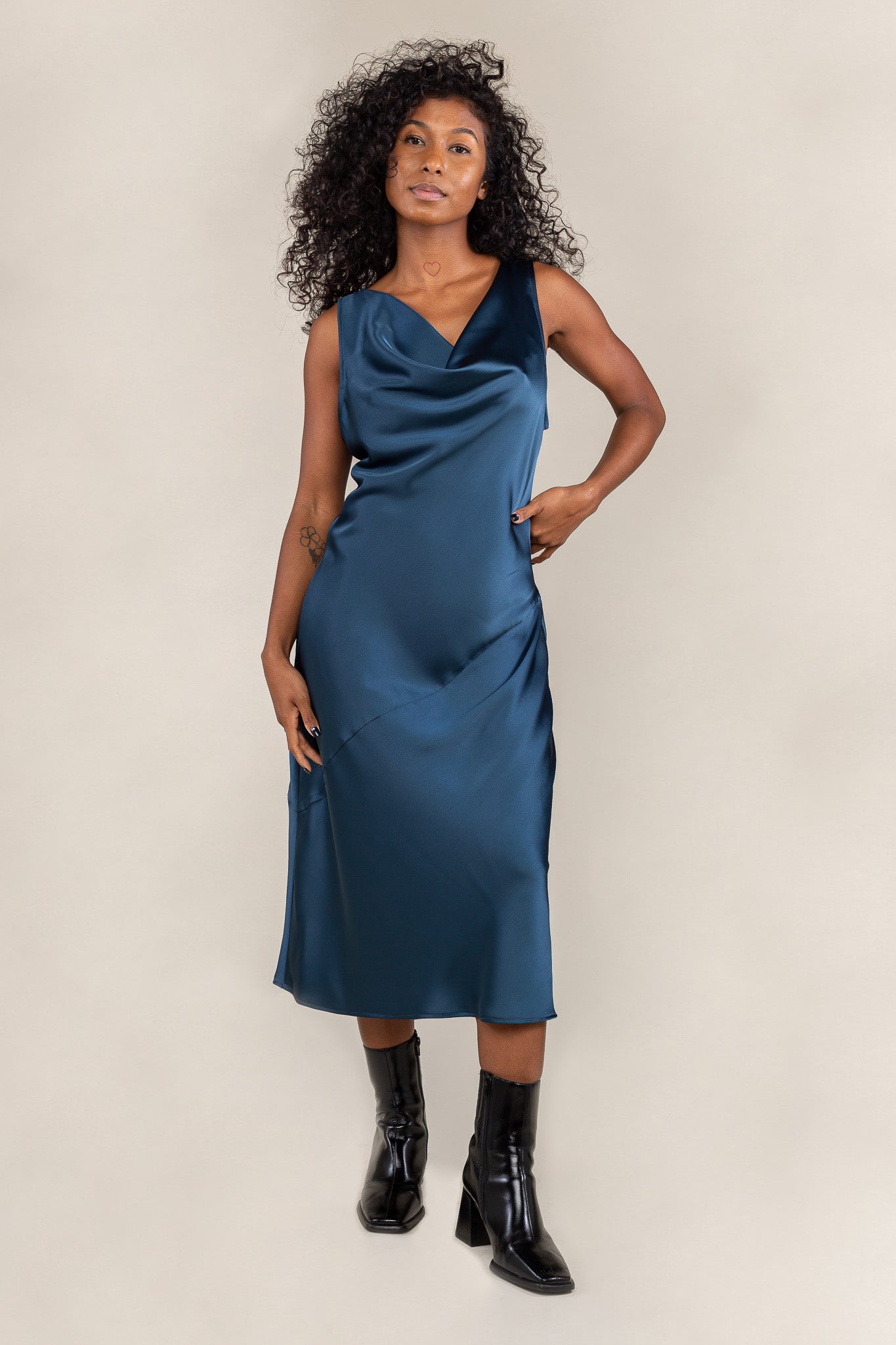 Satin Bias Dress