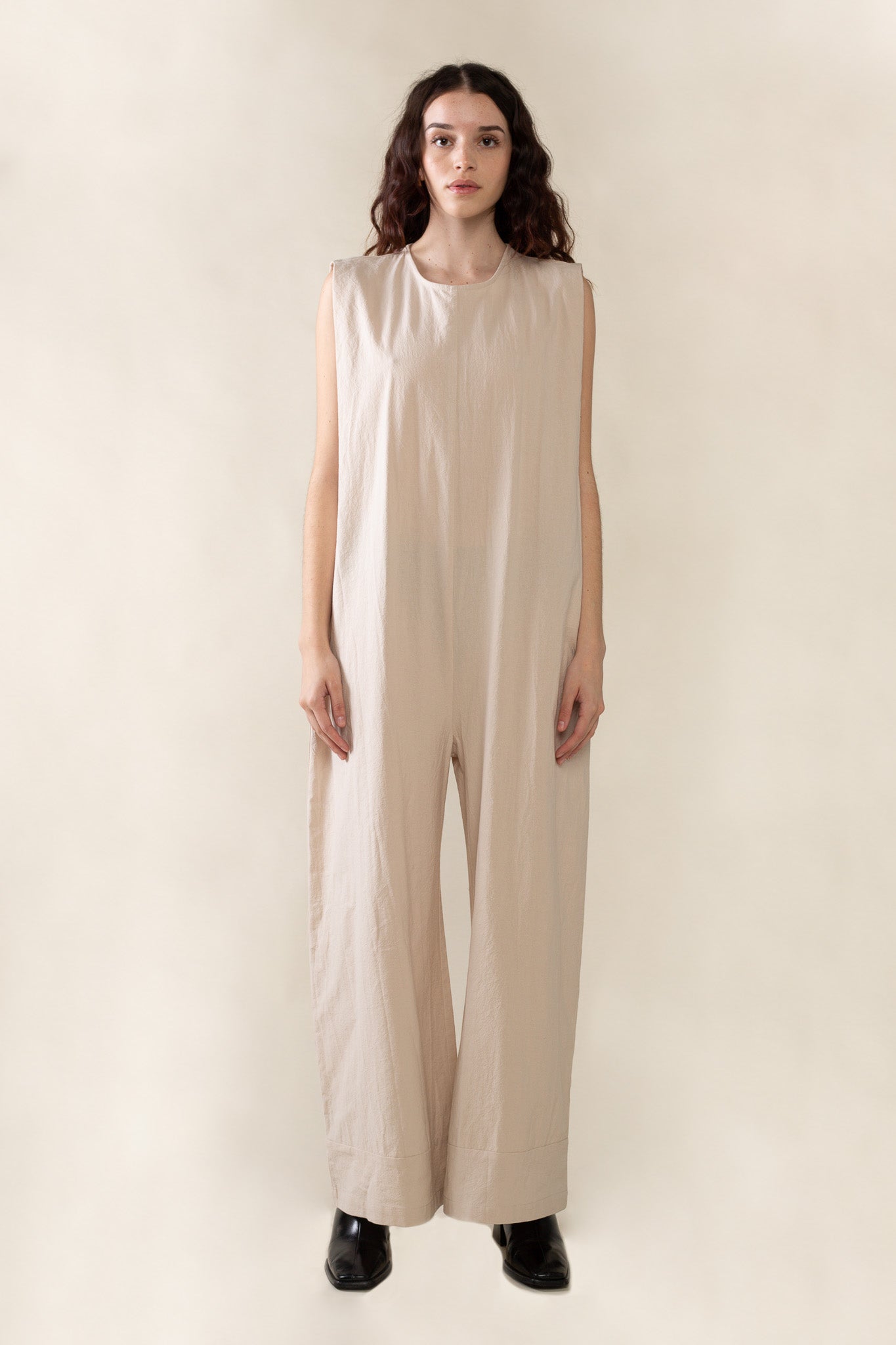 Boxy Cotton Jumpsuit