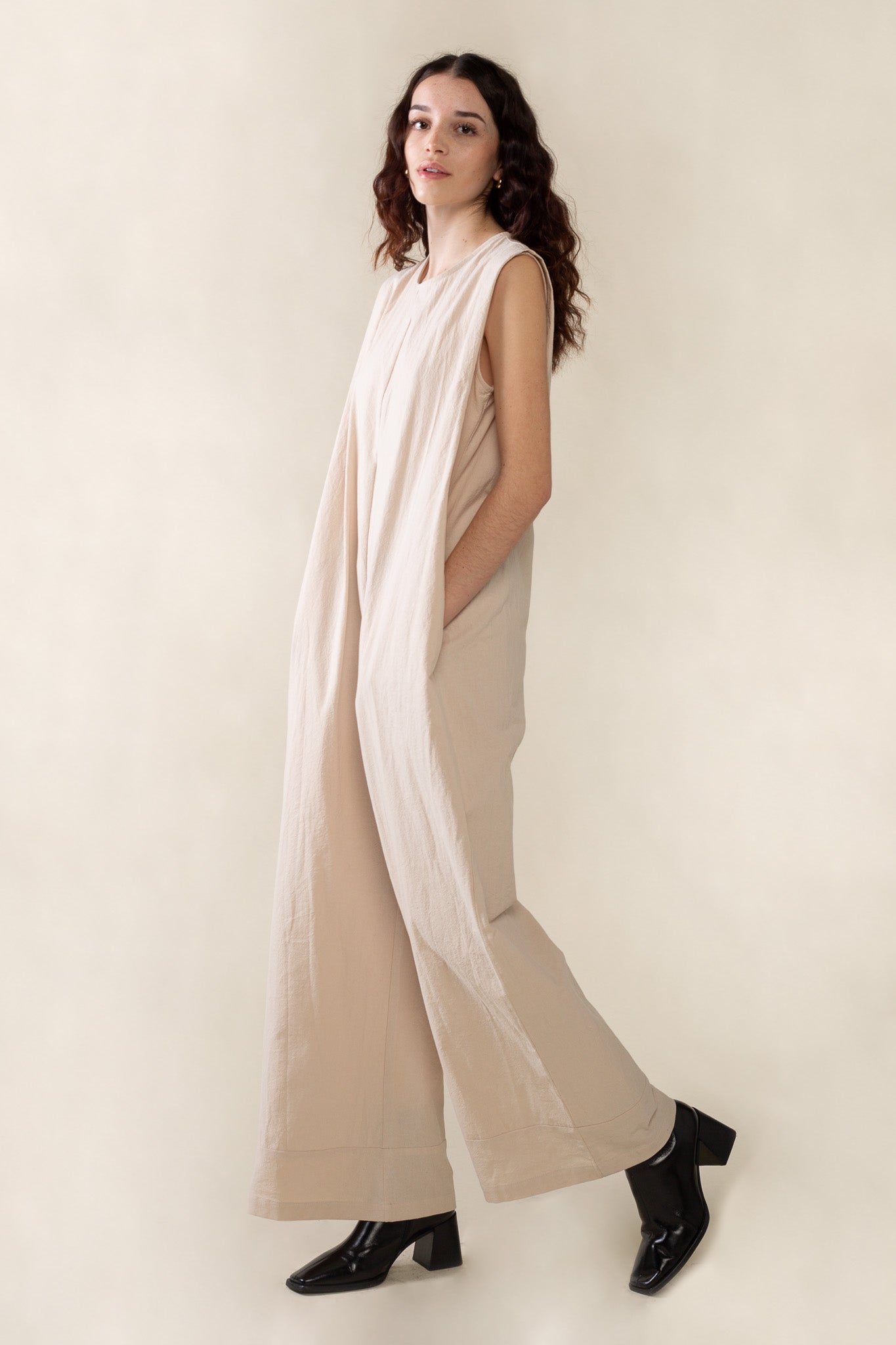 Boxy Cotton Jumpsuit