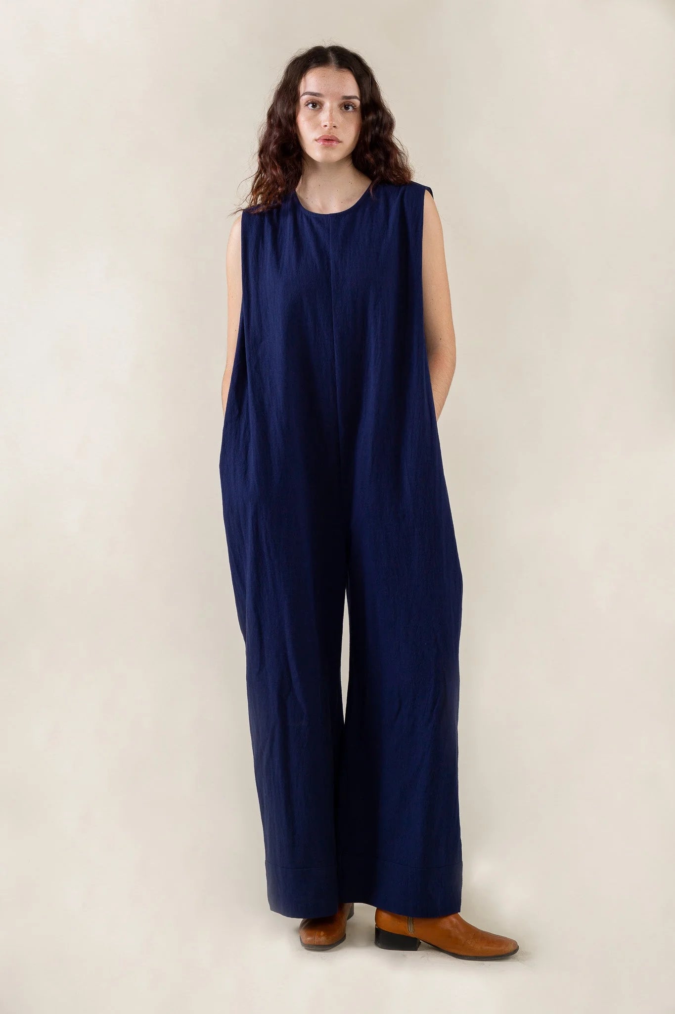 Boxy Cotton Jumpsuit