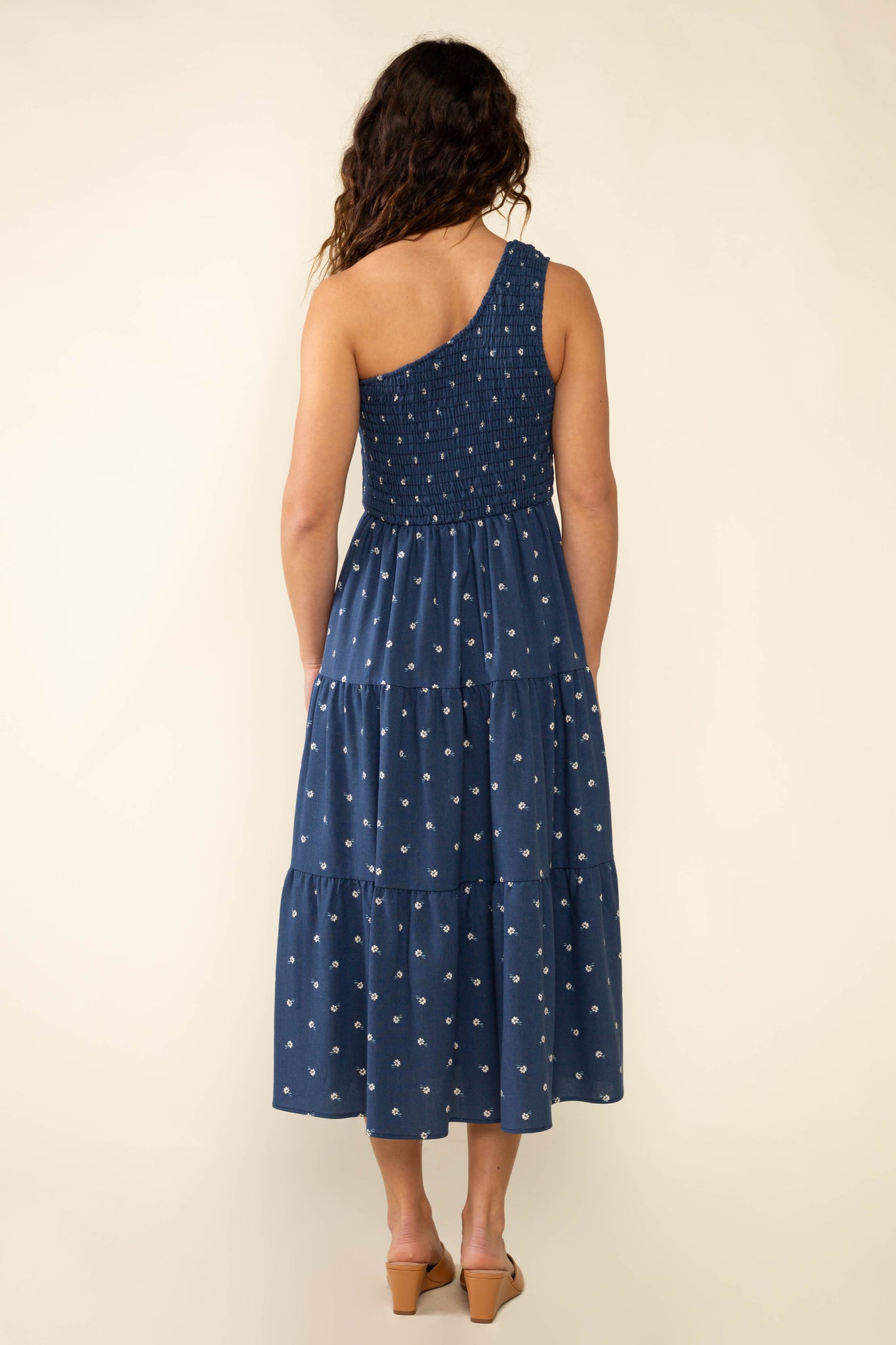 One Shoulder Midi Dress