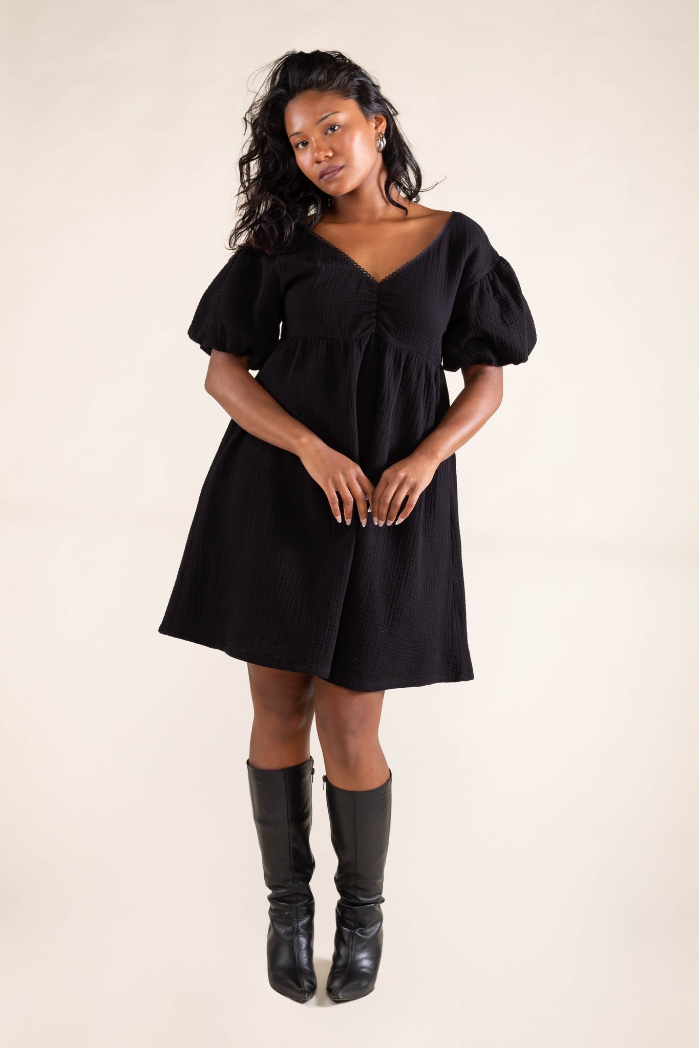 Baby Doll Cotton Gauze Dress