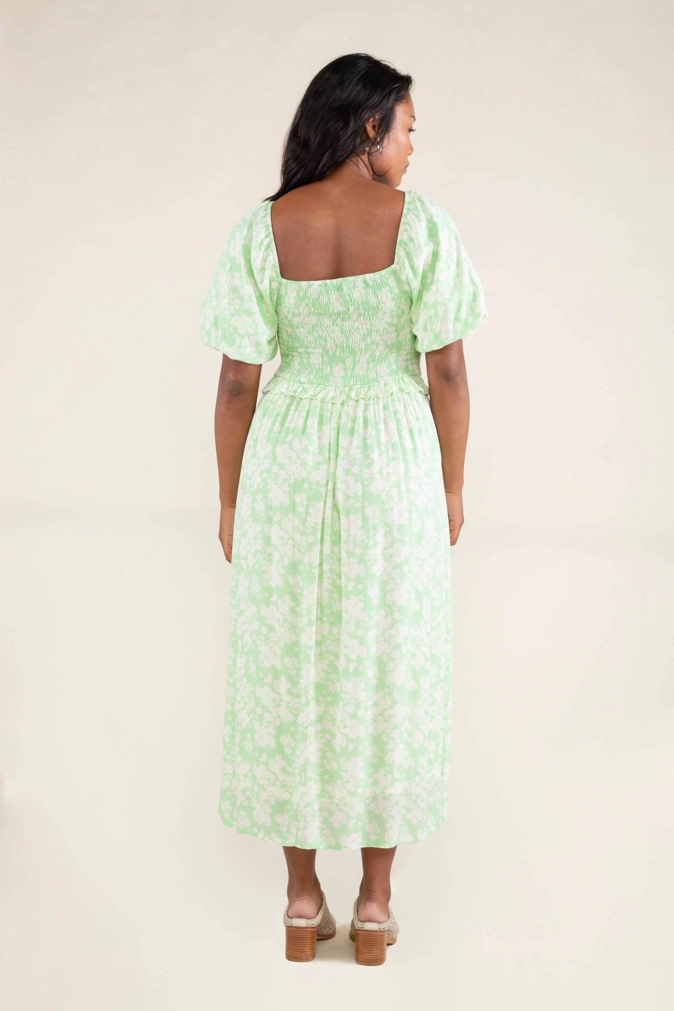 Floral Puff Sleeve Dress