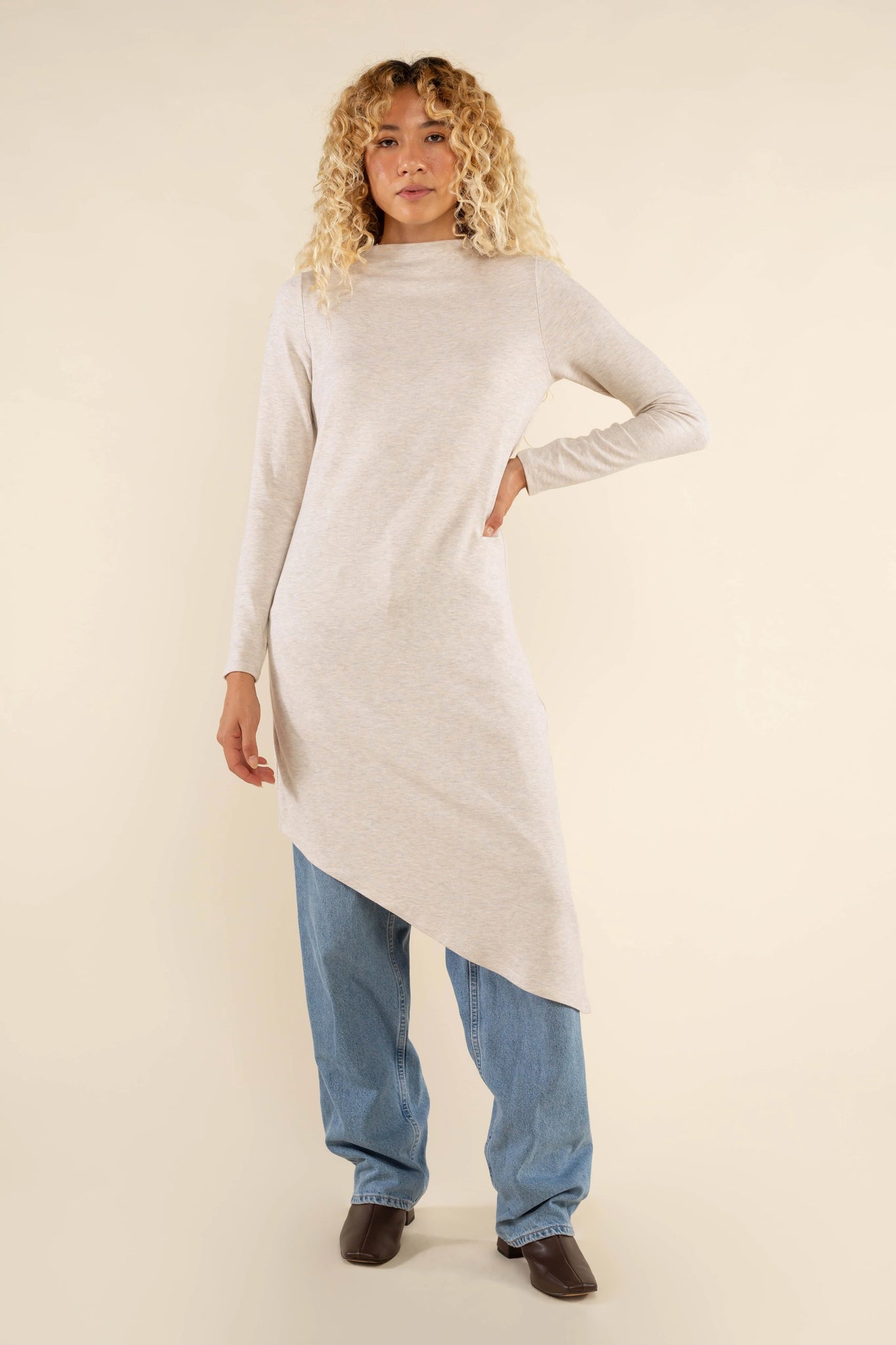 Asymmetrical Hem Dress