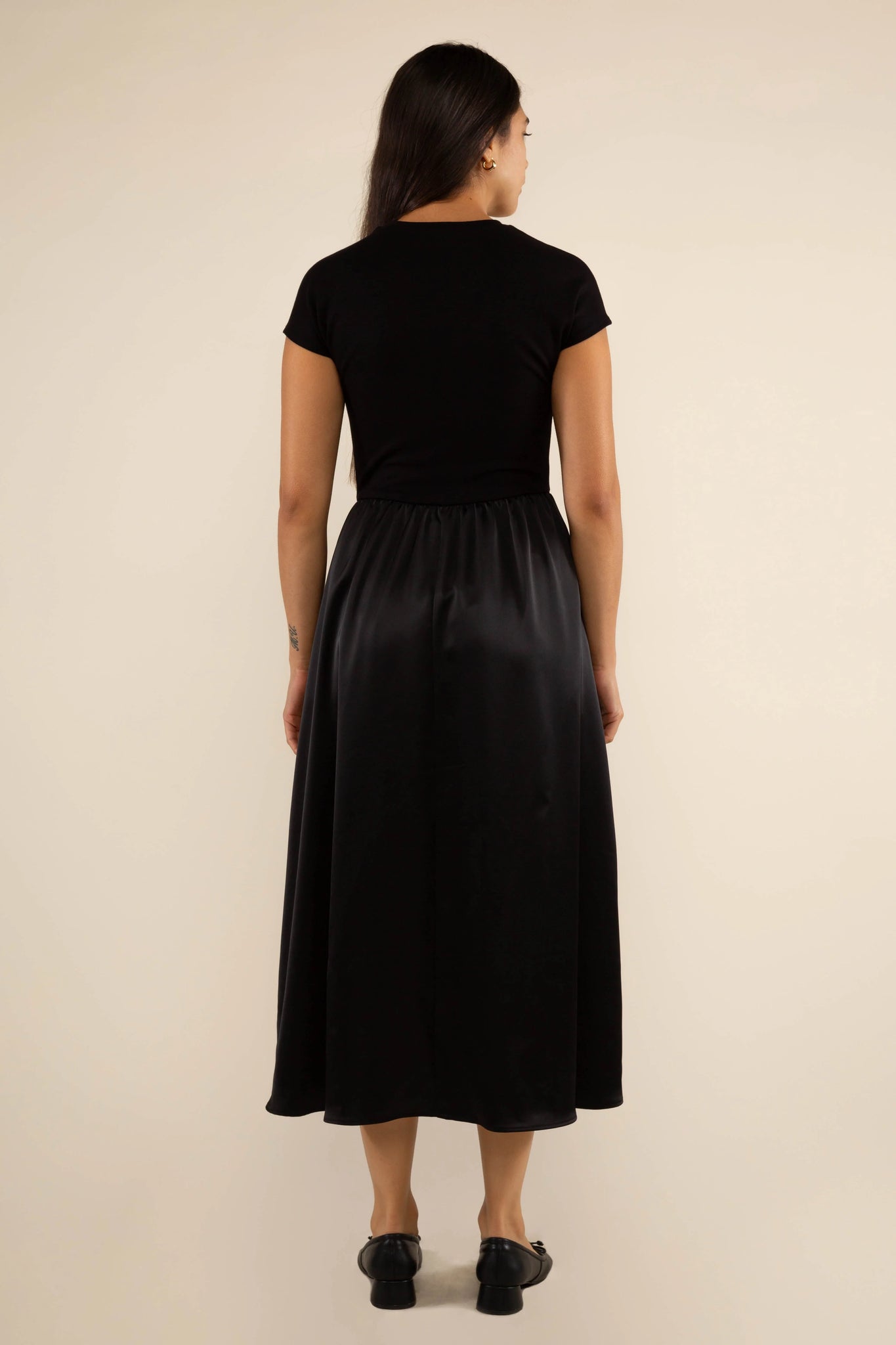 Contrast Midi Dress