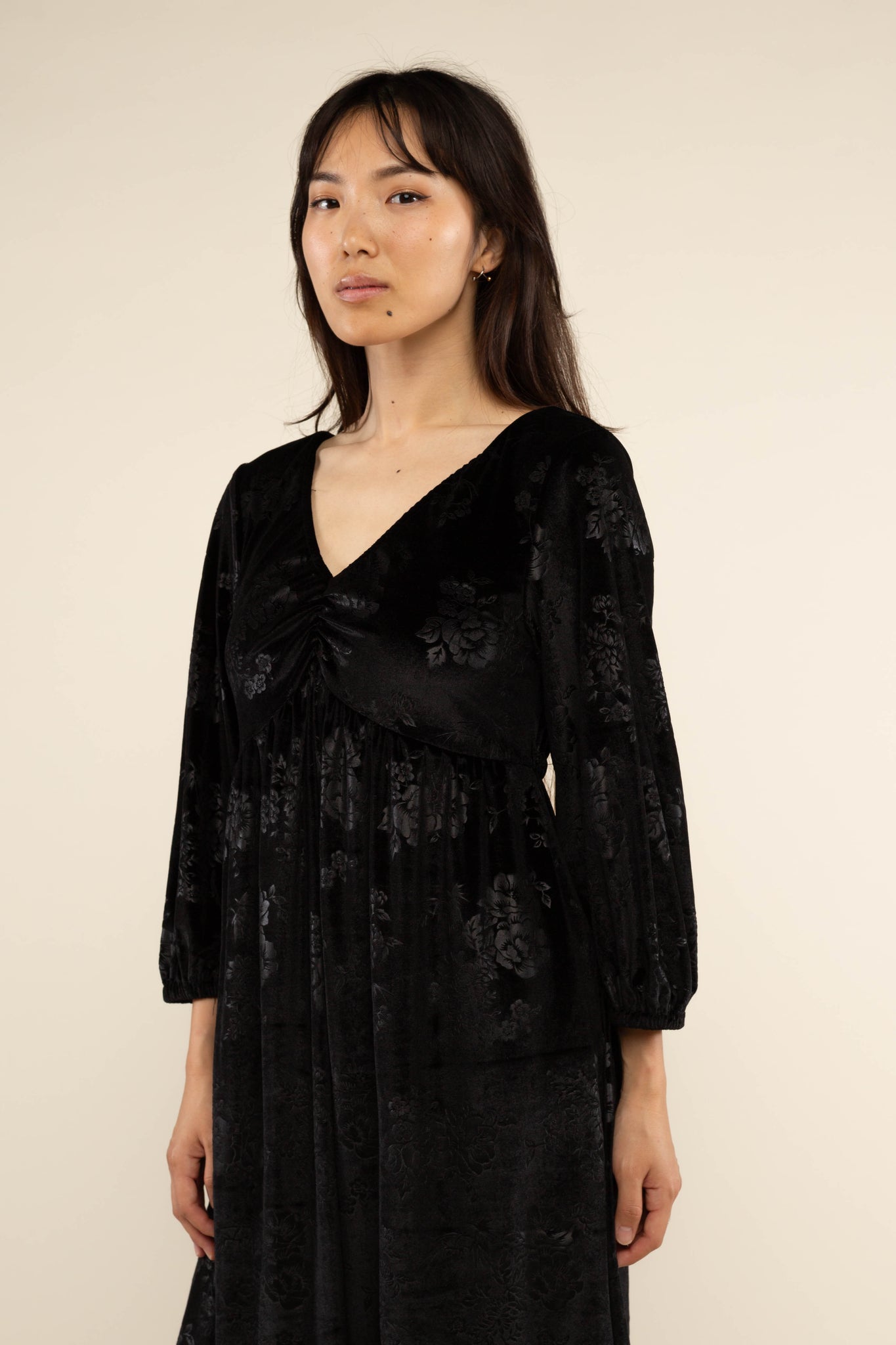 Velvet Baby Doll Dress