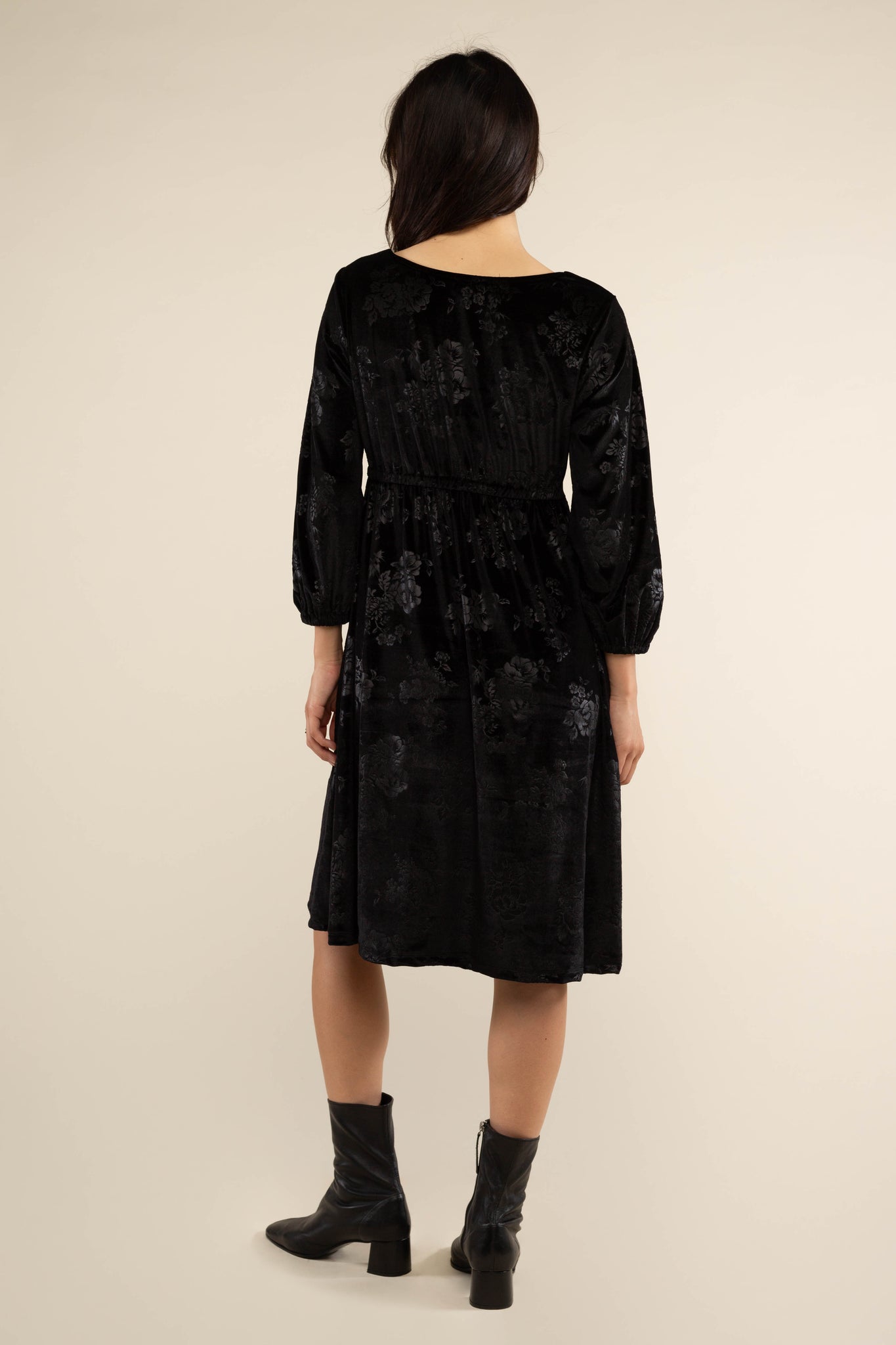 Velvet Baby Doll Dress