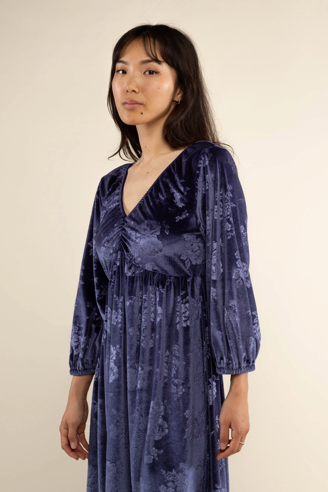 Velvet Baby Doll Dress