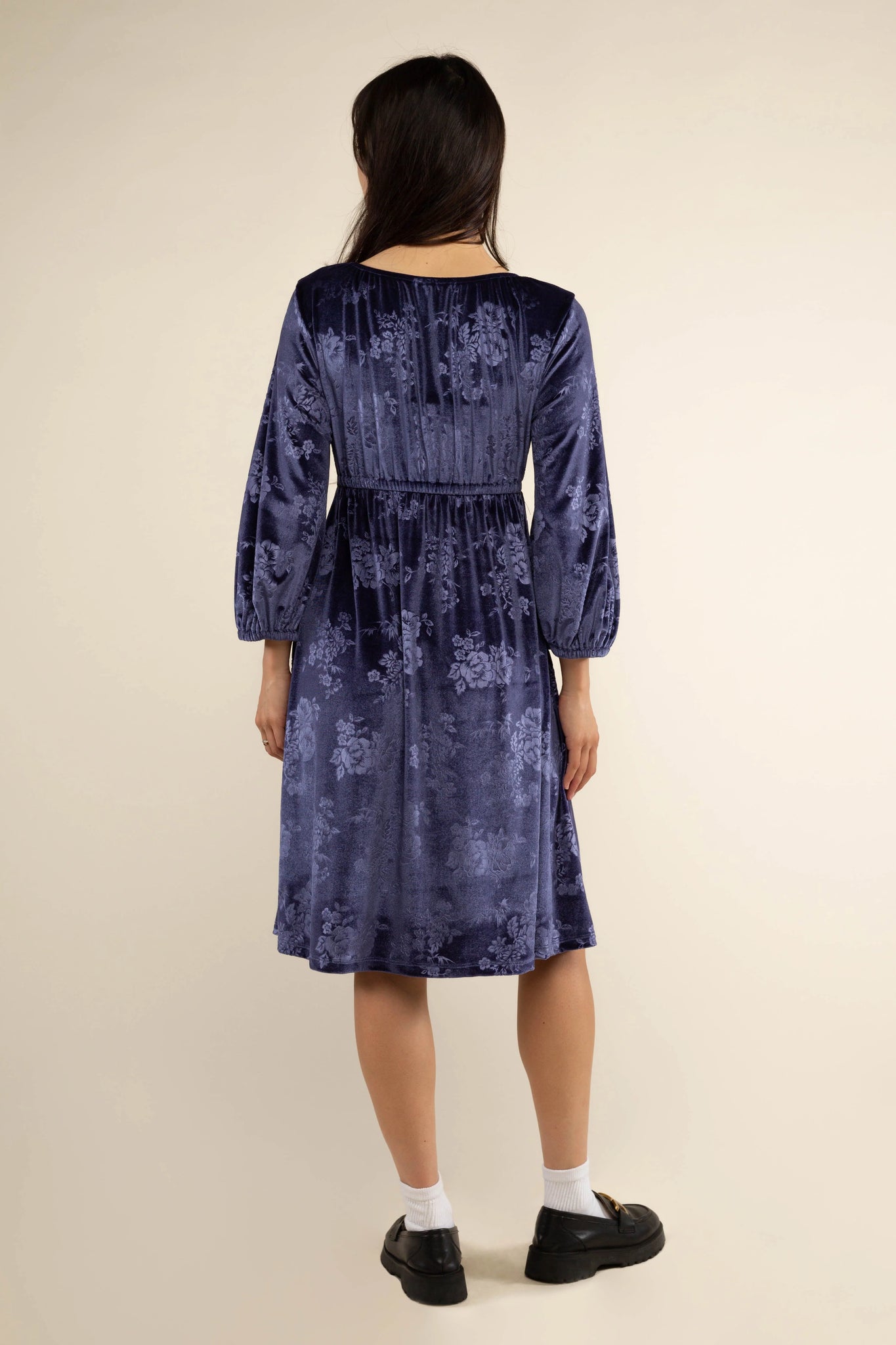 Velvet Baby Doll Dress