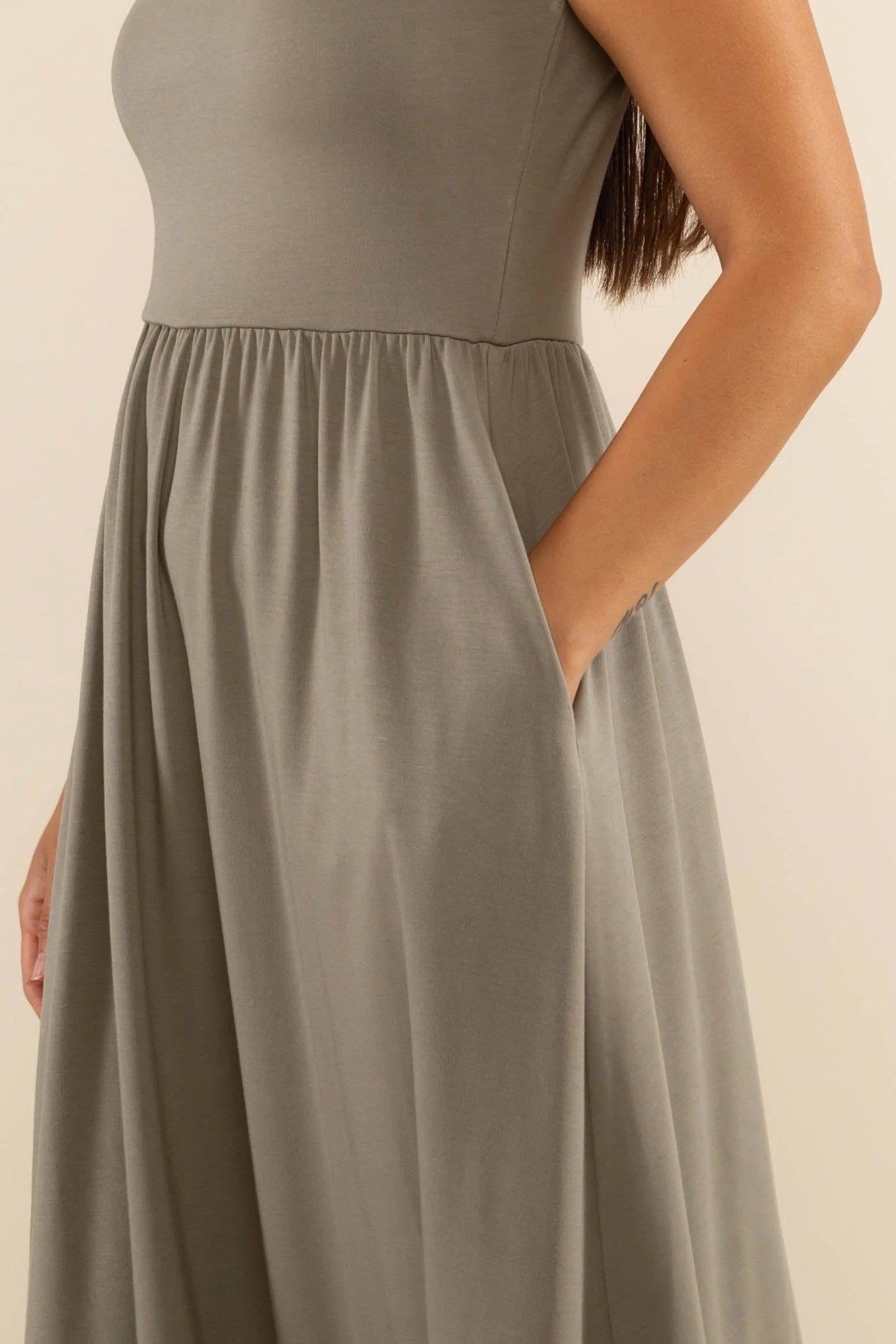 3/4 Sleeve Swing Dress