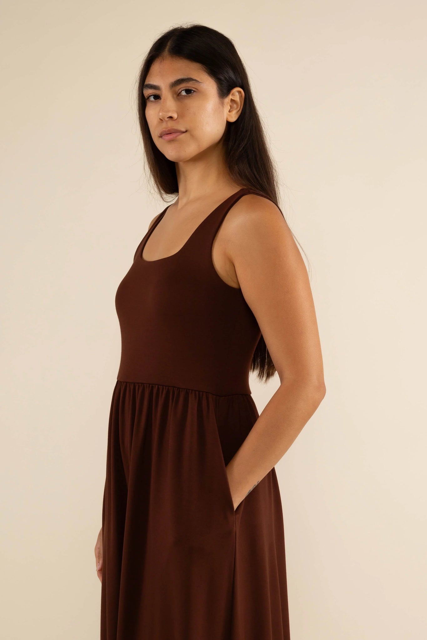 Sleeveless Swing Dress