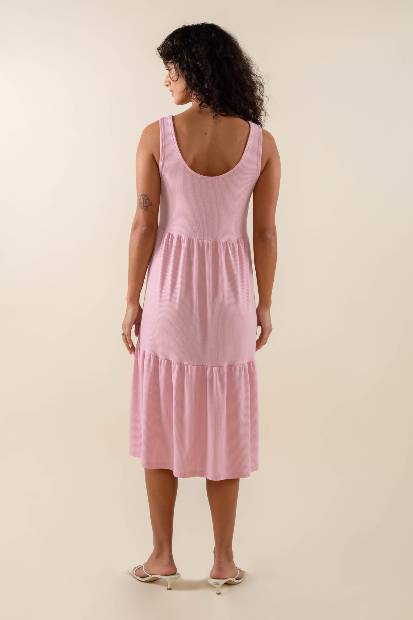 U-neck Rib Dress