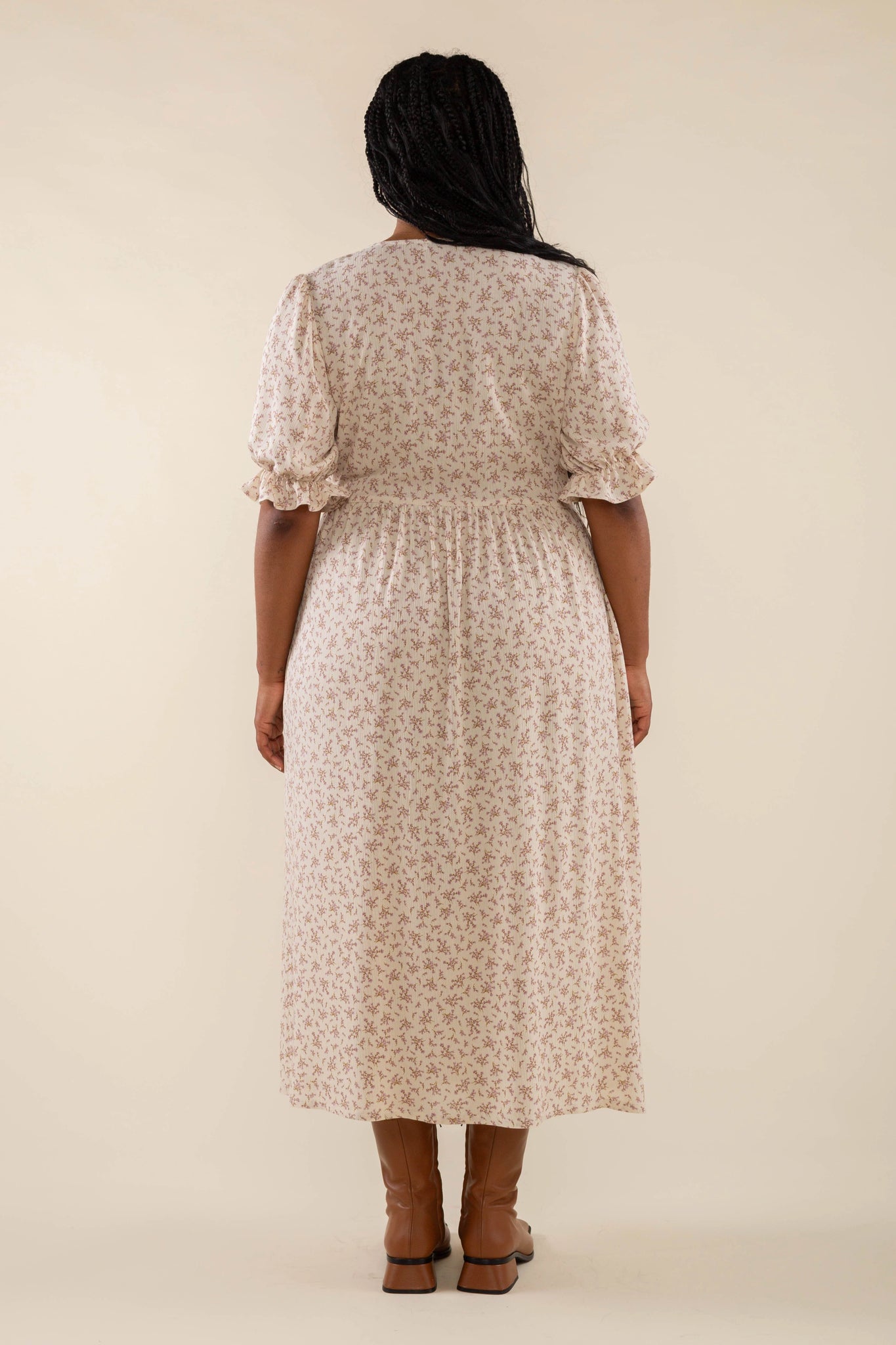 Wrap Ditsy Print Dress