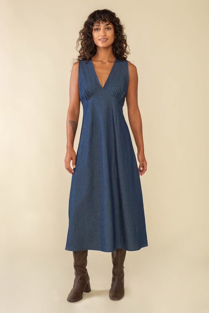 Denim Midi Dress