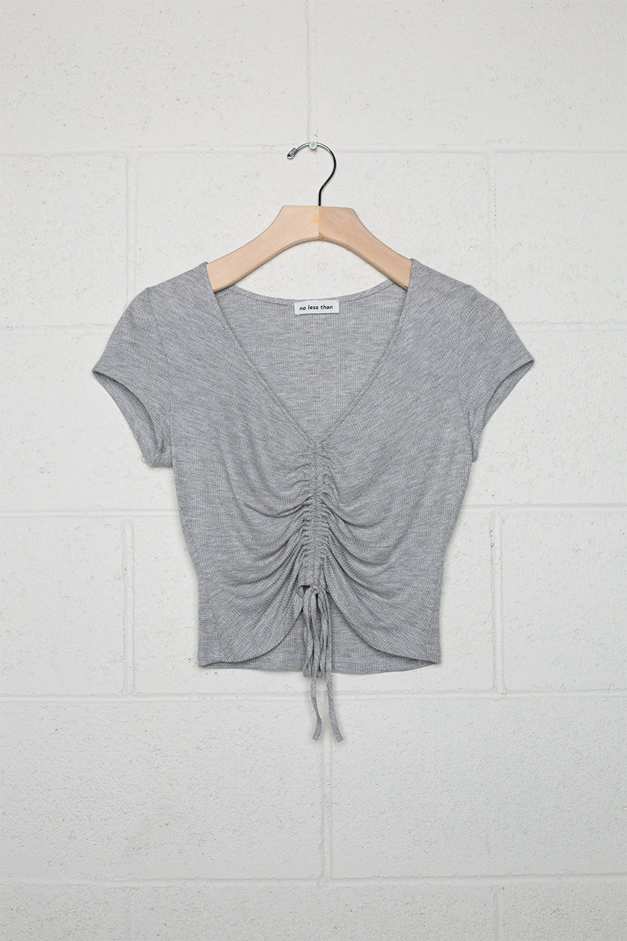 Shirred Crop Tee