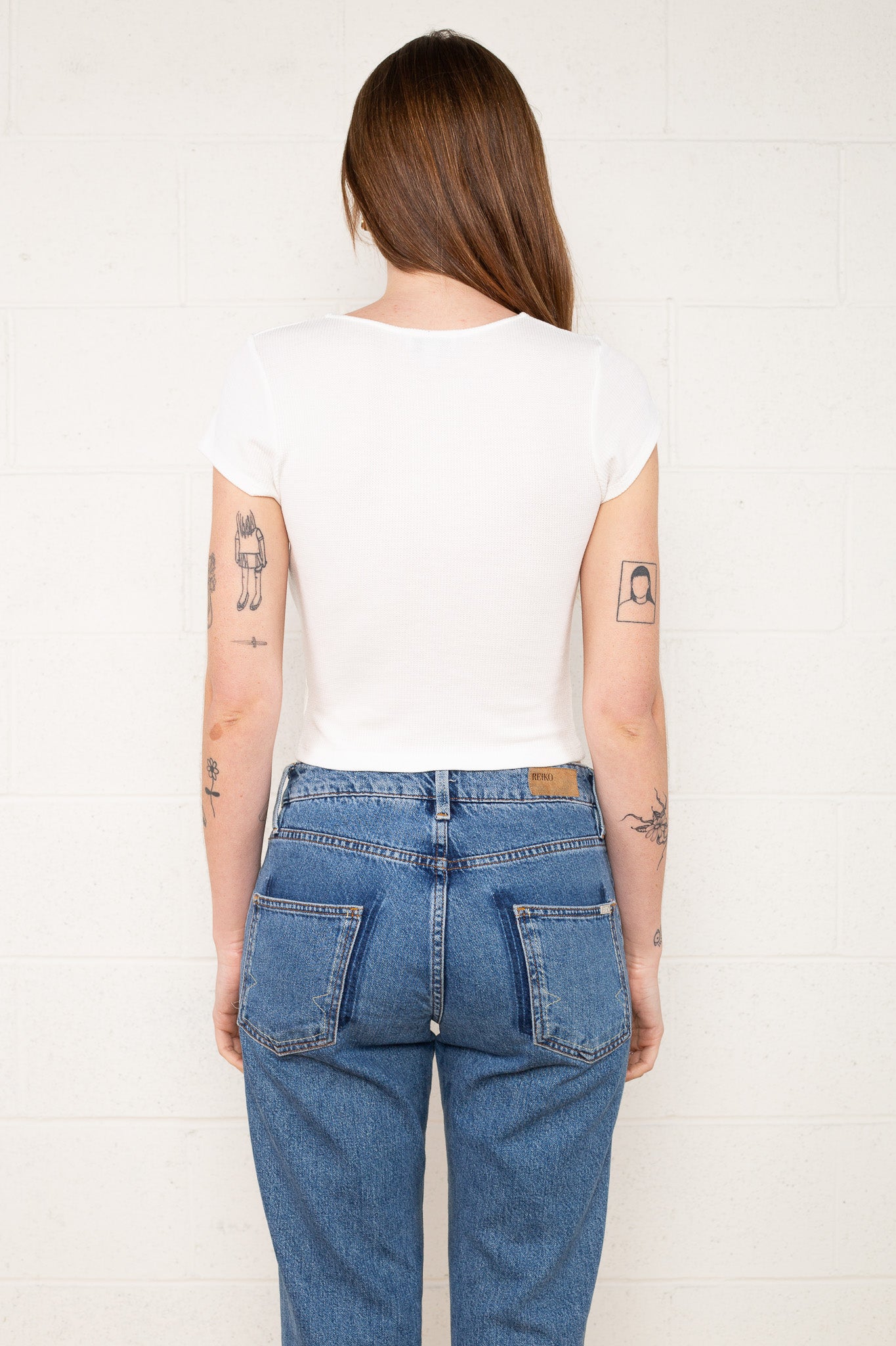 Shirred Crop Tee