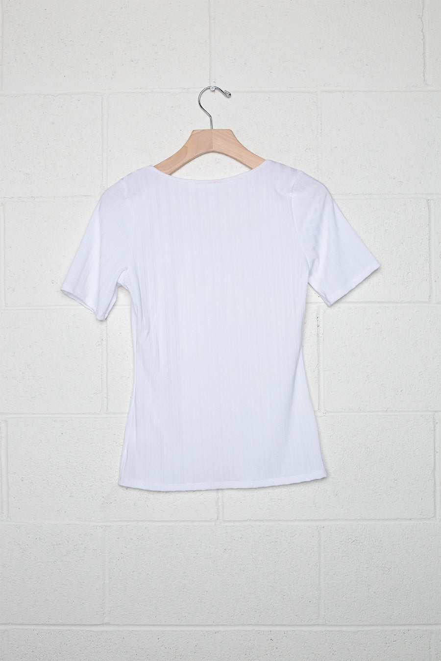 Square Neck Rib Tee