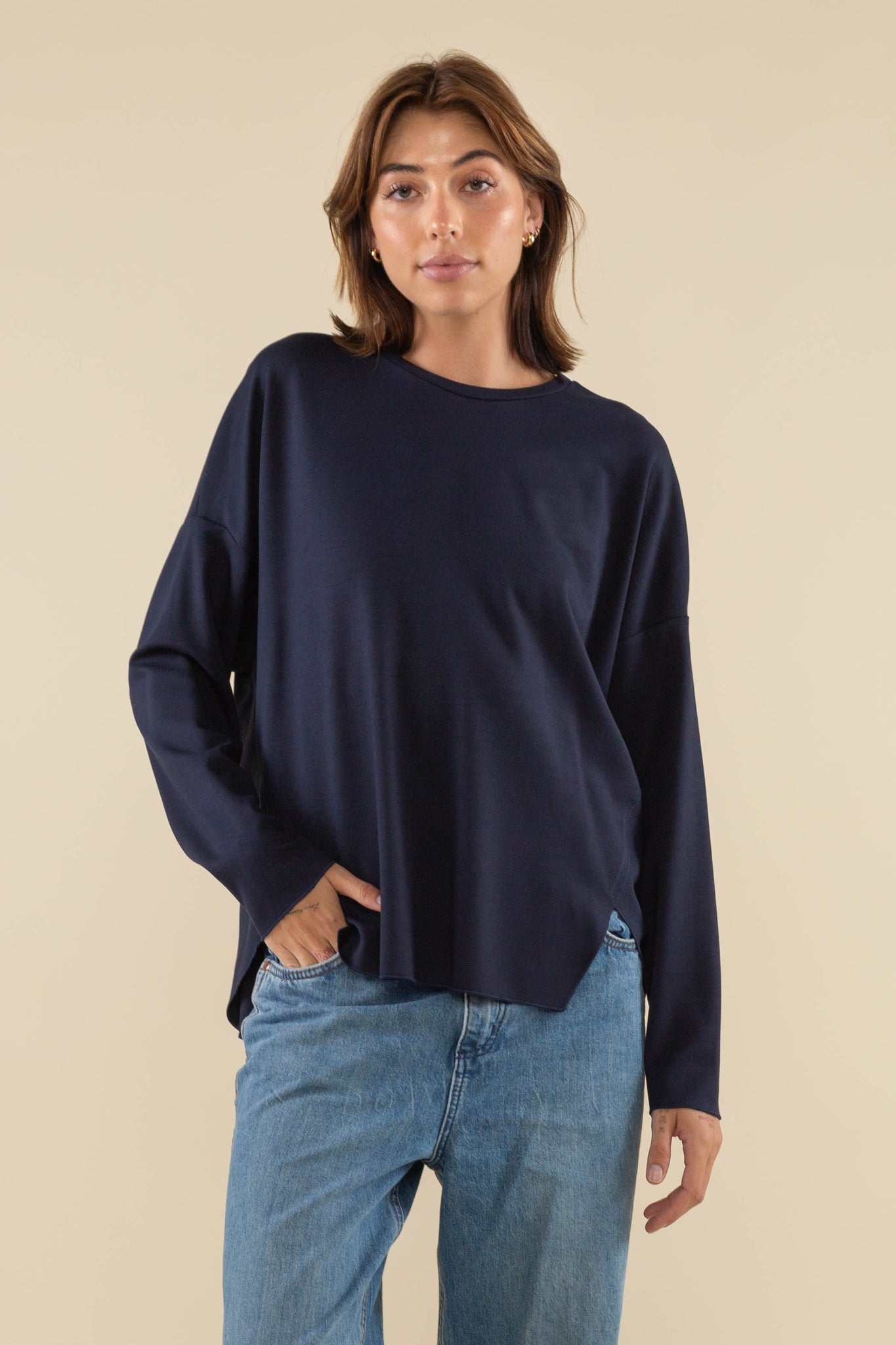 Boxy Ultra Luxe Long Sleeve Tee