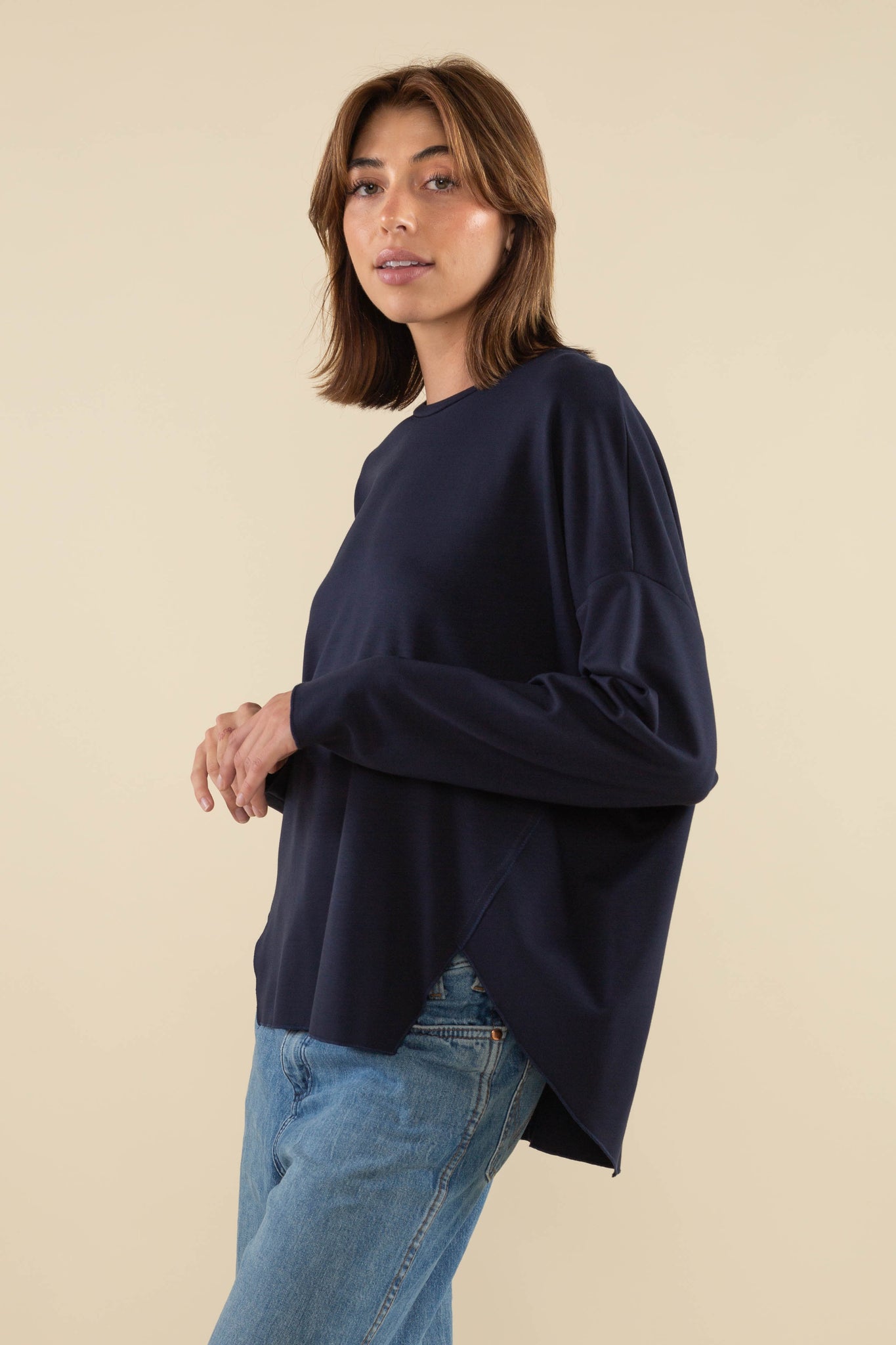 Boxy Ultra Luxe Long Sleeve Tee