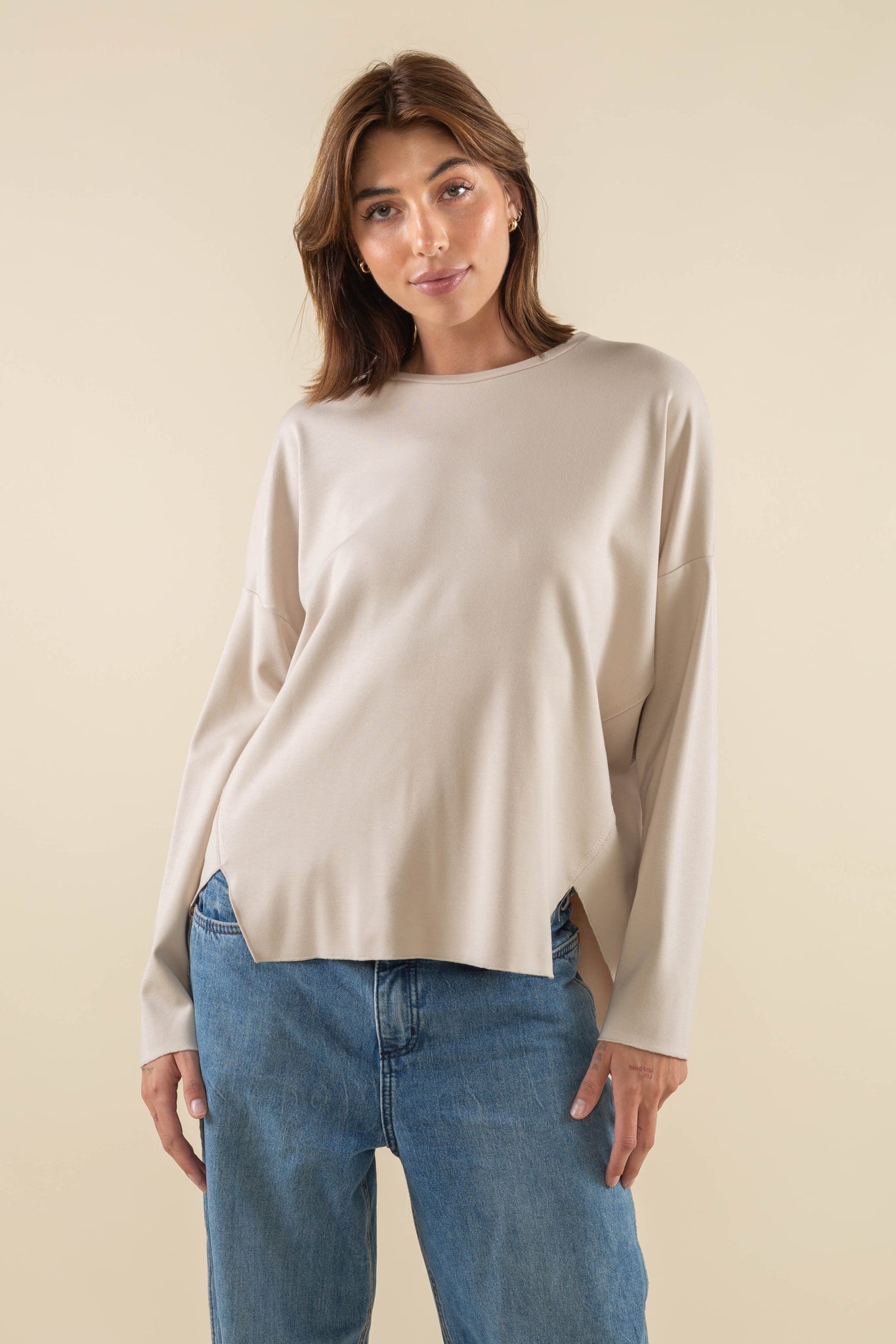 Boxy Ultra Luxe Long Sleeve Tee