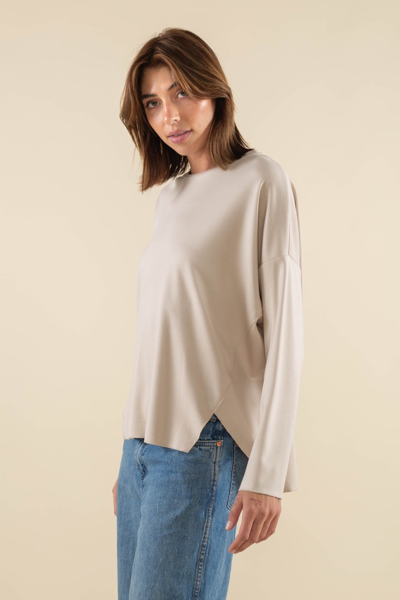 Boxy Ultra Luxe Long Sleeve Tee