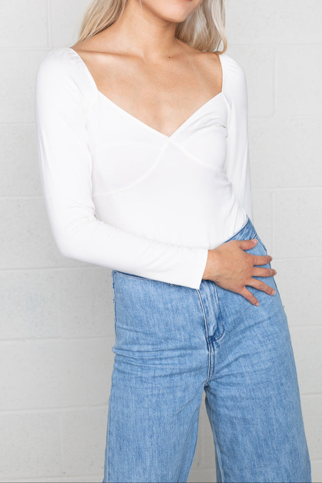 Sweetheart Neckline Bodysuit