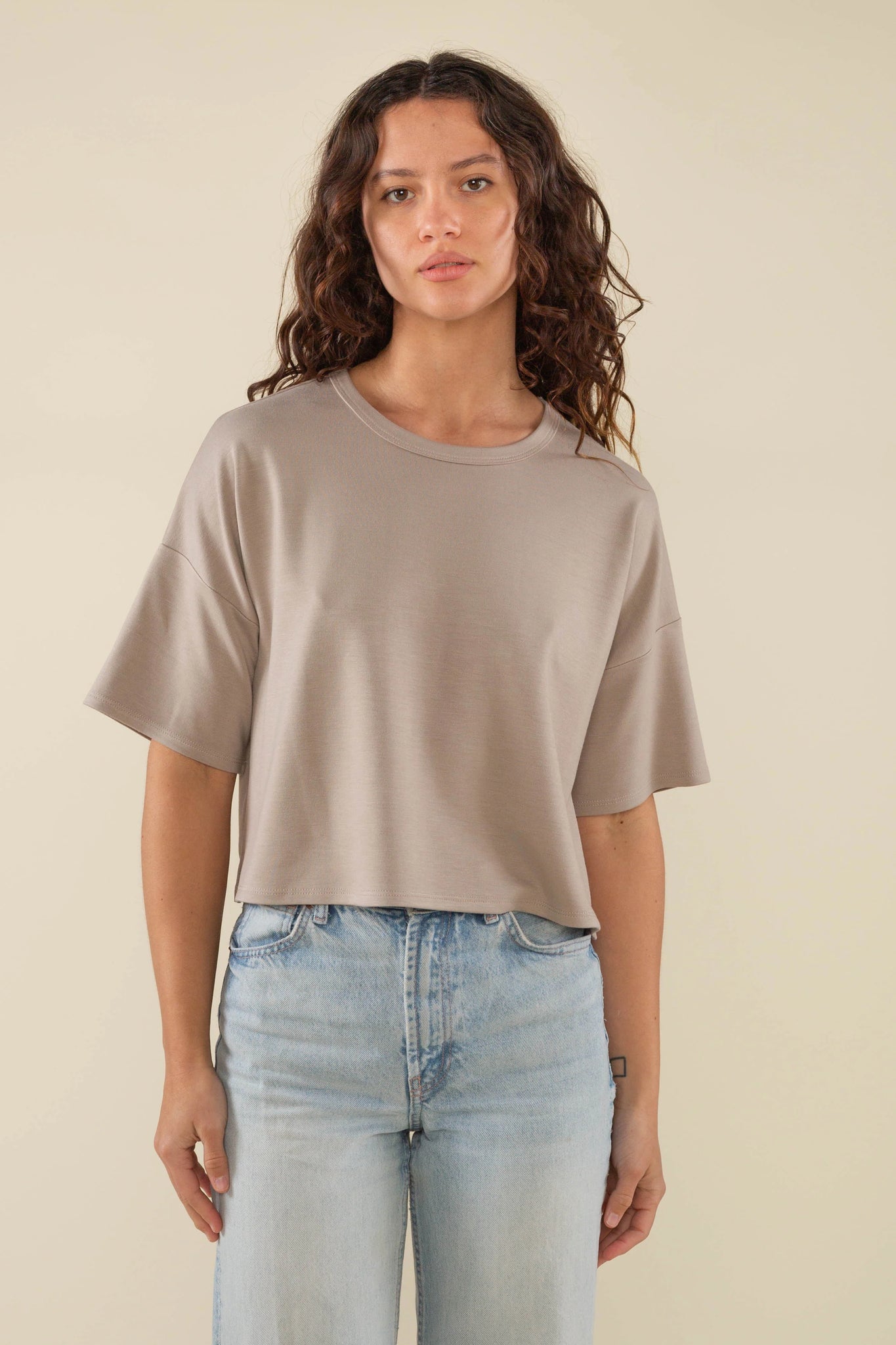 Cropped Luxe Tee