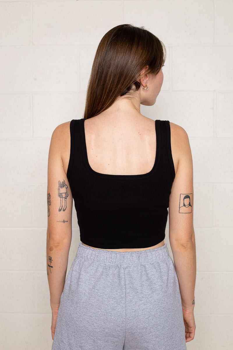 Square Neck Crop Tank