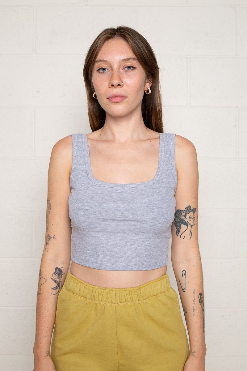 Square Neck Crop Tank