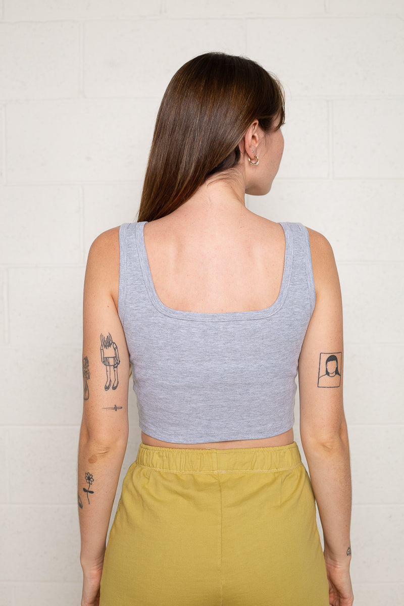 Square Neck Crop Tank