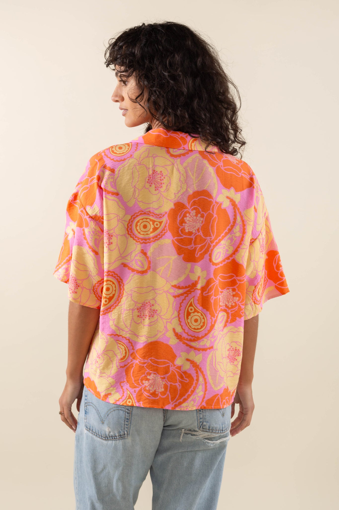 Floral Paisley Button Down Shirt
