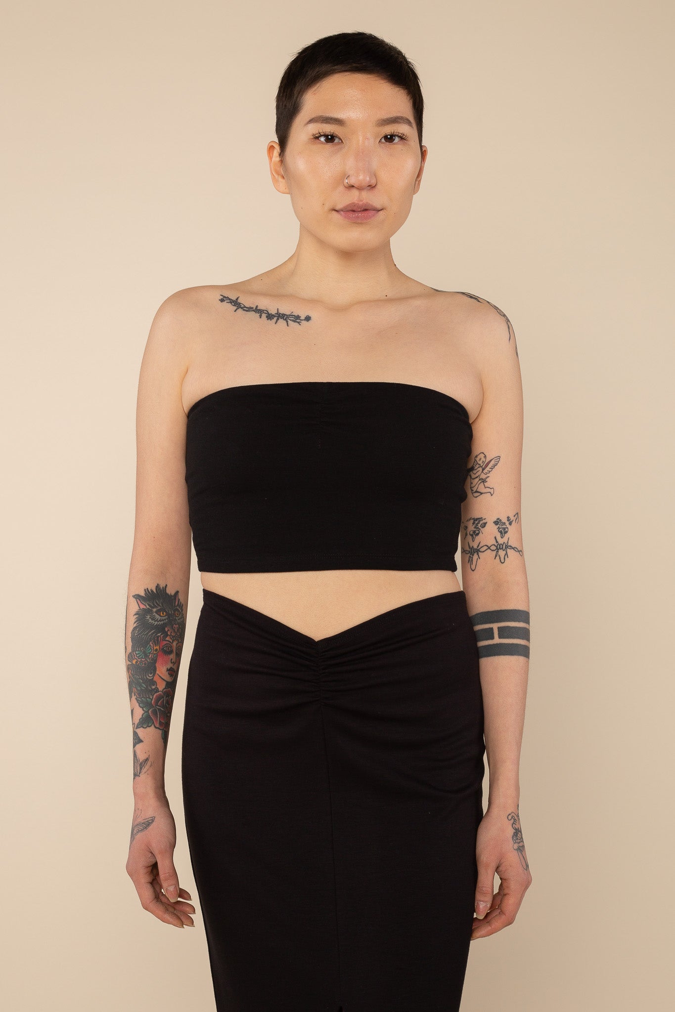 Crop Cotton Spandex Tube Top