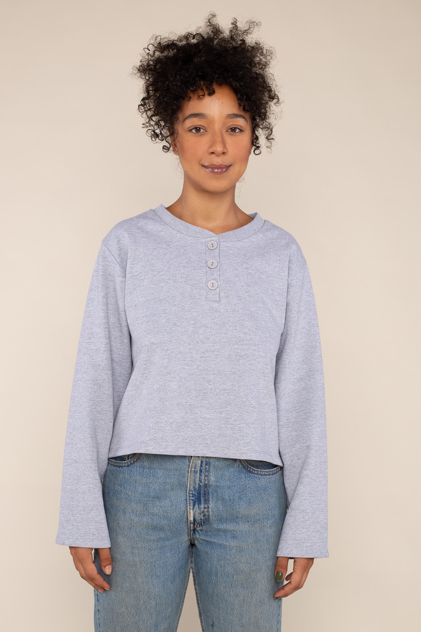 French Terry Henley Top